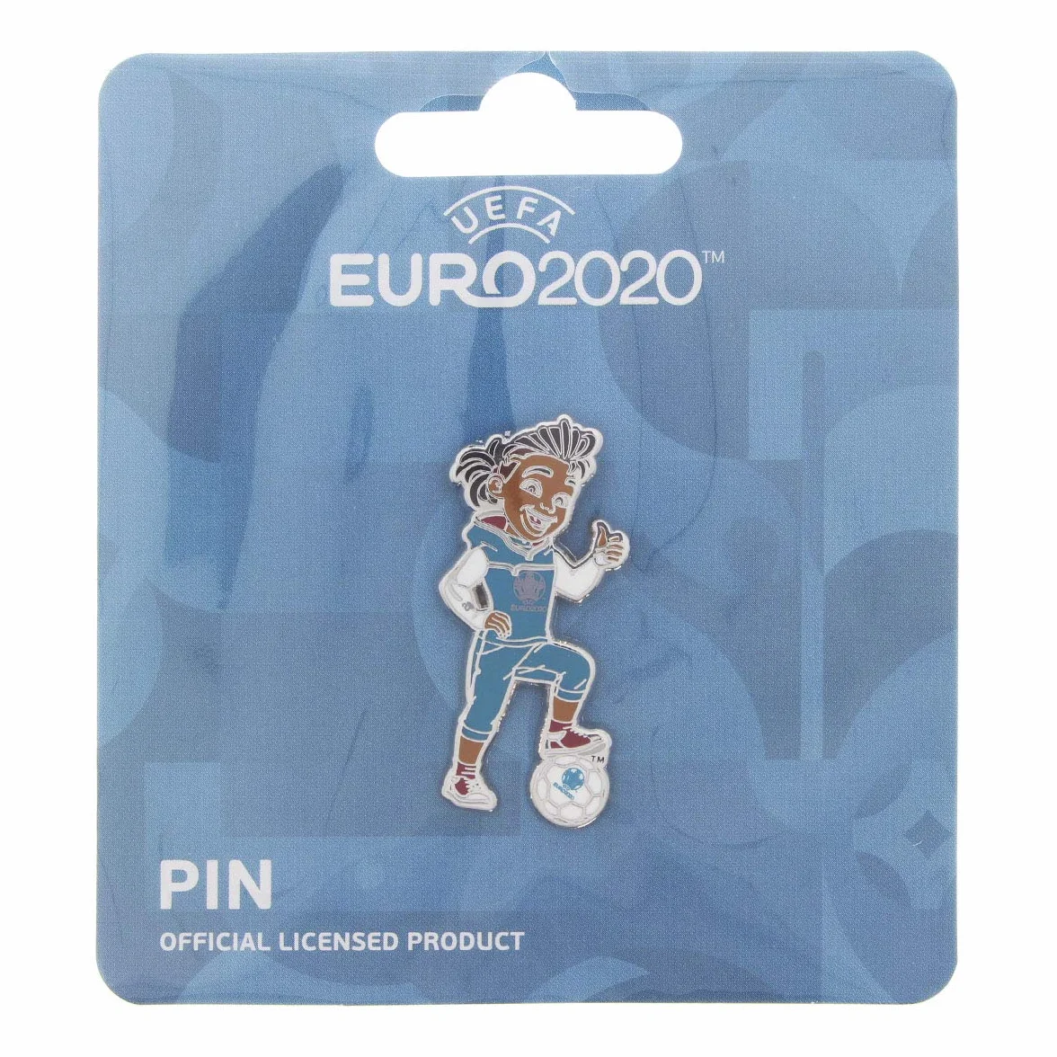 Pin UEFA EURO 2020™ Skillzy Mascota Oficial Pulgar Alto 4 cm