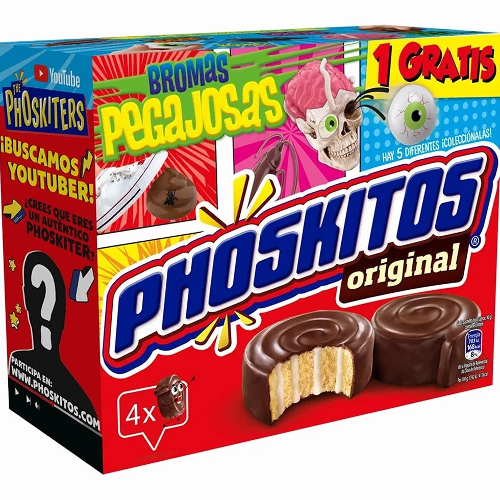 Phoskitos Pastelitos Chocolate 4 Unidades - 160 gr.