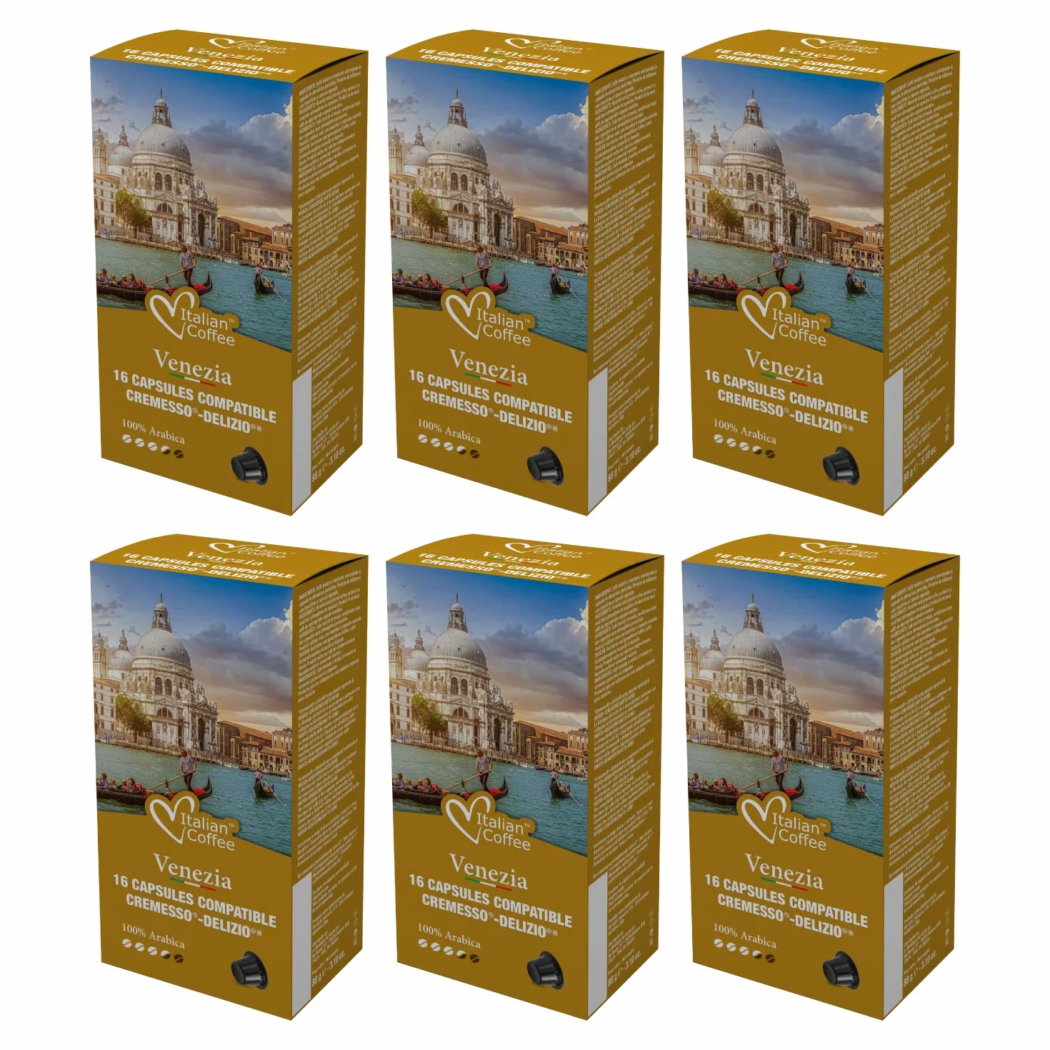 96 Cápsulas Cremesso® Delizio® Compatibles Café 100% Arábica