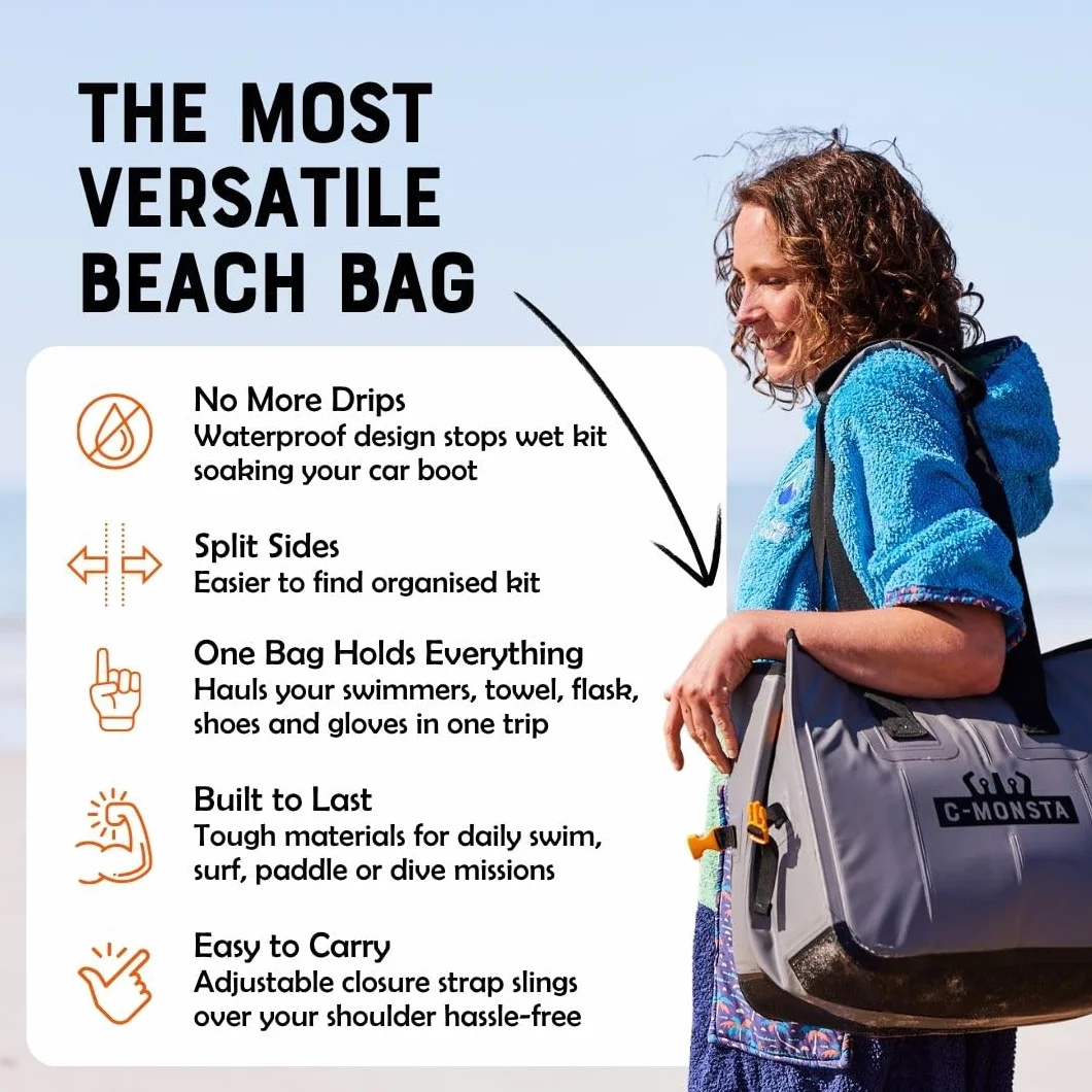 C-Monsta Bolsa húmeda y seca para trajes de neopreno, surf, buceo, deportes acuáticos