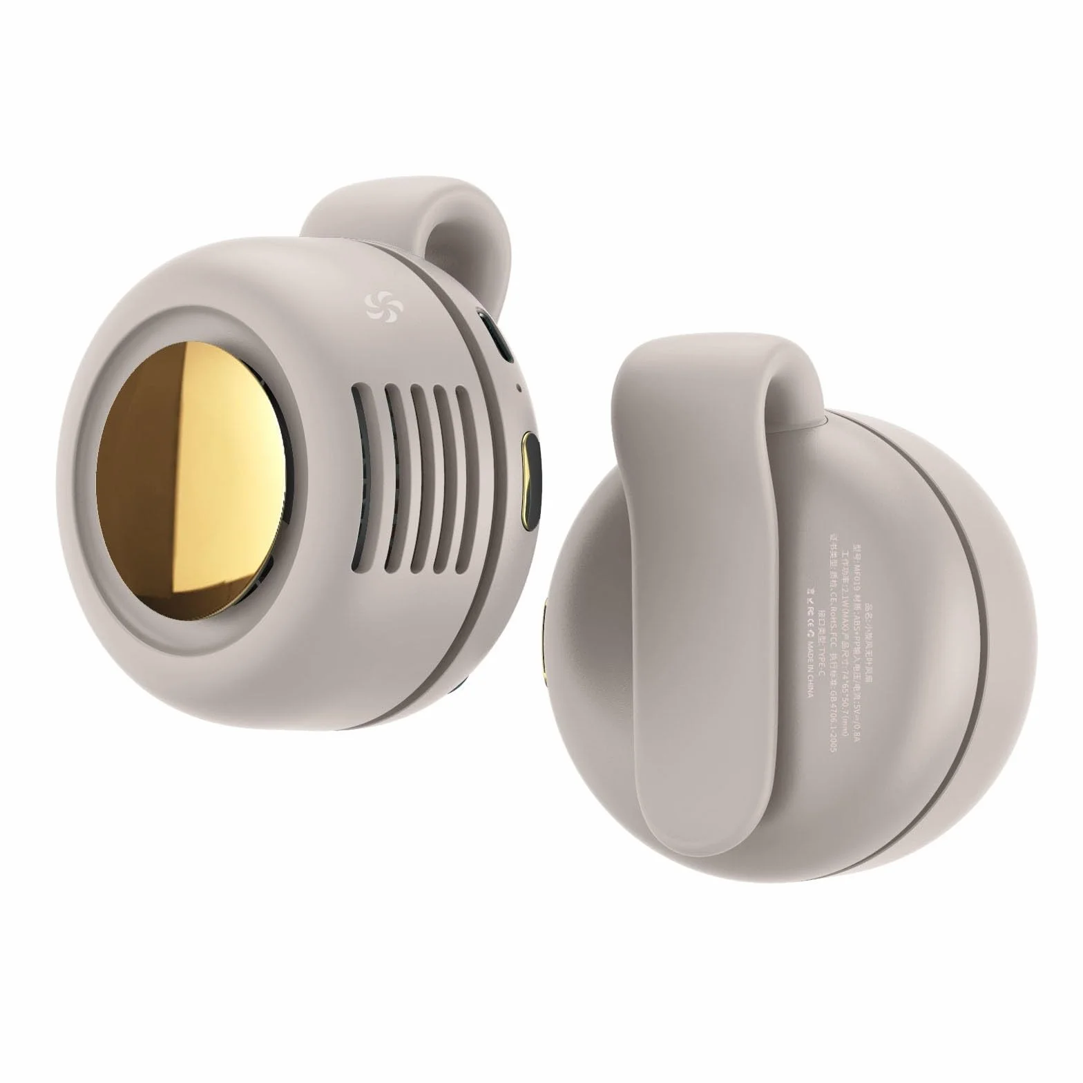 Ventilador de cintura 3 velocidades ajustables rotación 360° brisa fresca