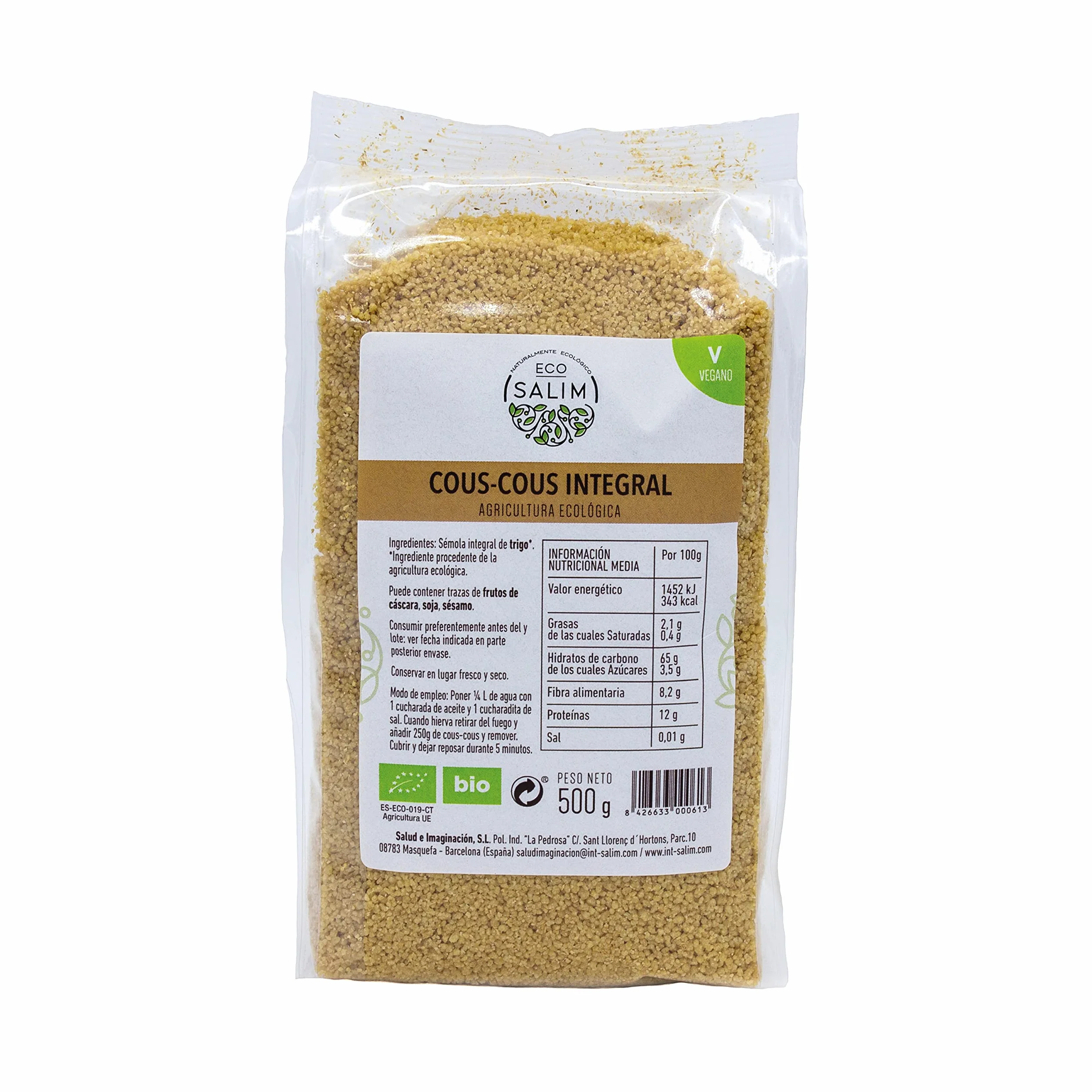 ECO SALIM - CUSCUS INTEGRAL BIO PACK 15 UDS.