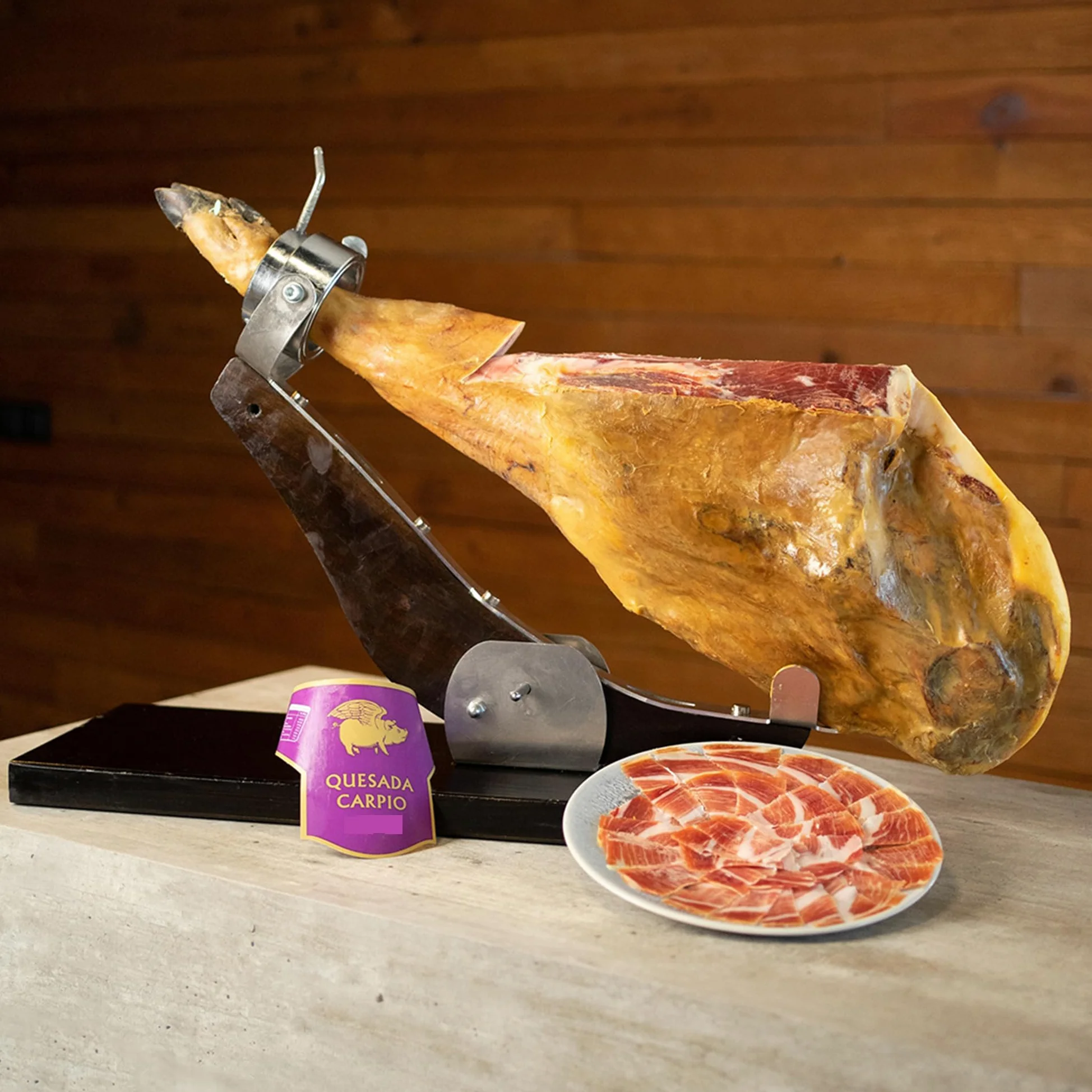 Paletilla Serrana Duroc Gran Reserva · Quesada Carpio Curación 12 Meses · Pieza Entera 5Kg · Degustación y Regalo