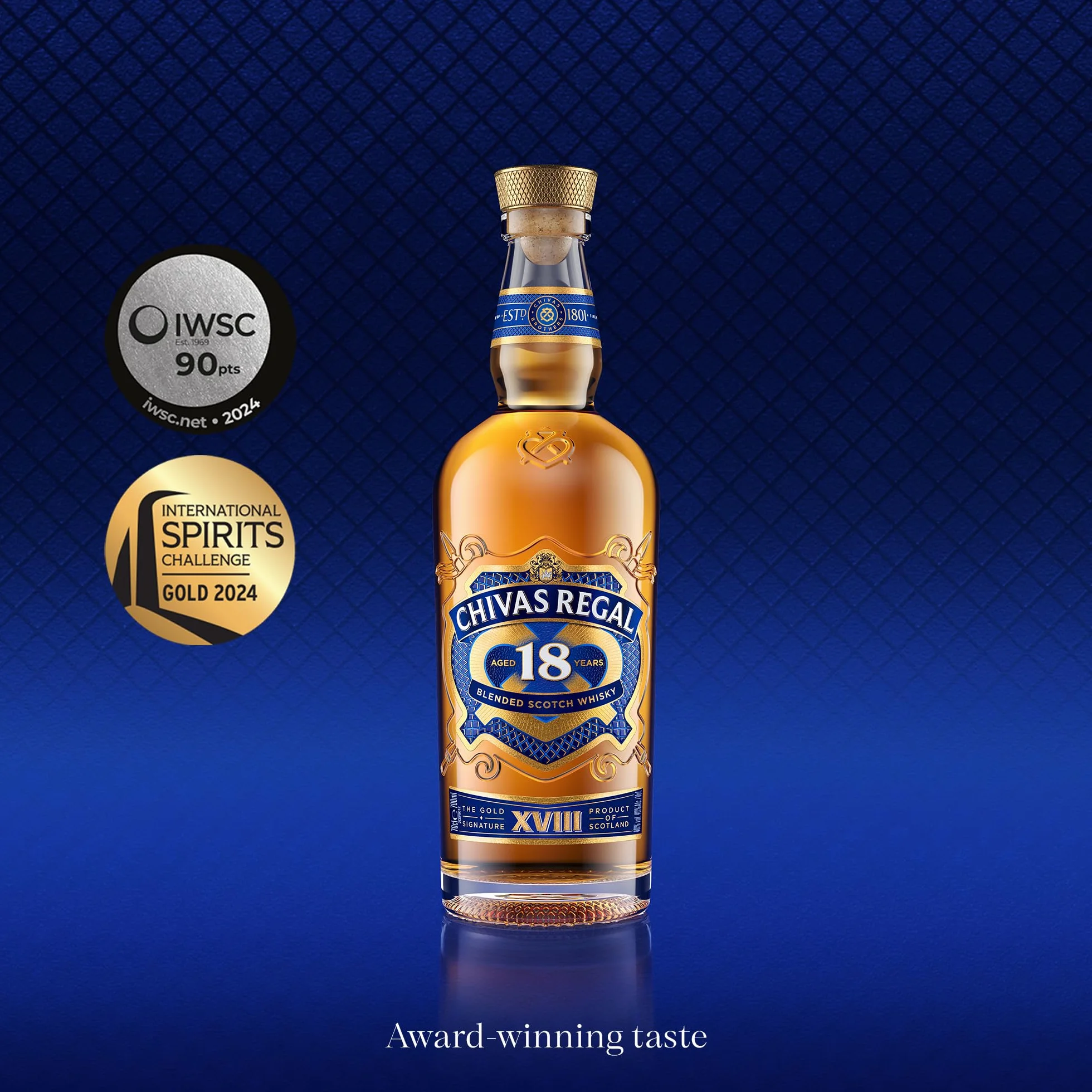 Chivas Regal 18 años Whisky Escocés de Mezcla Premium, 700 ml