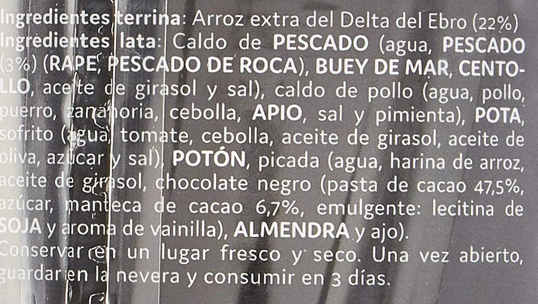 Just Married Arroz de Pescado a la Cazuela 900 gr Paella Mediterráneo