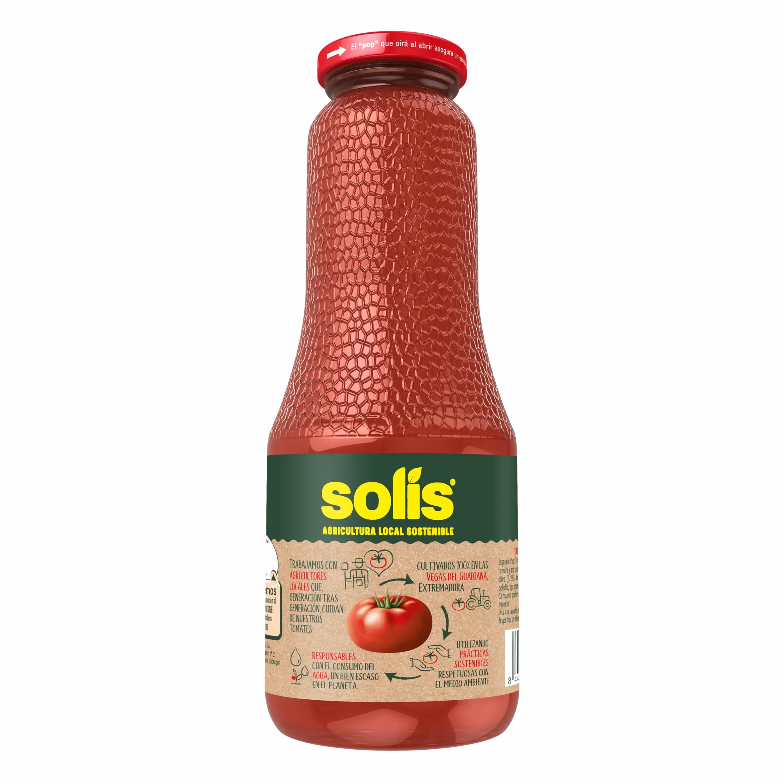 Solis Salsa de tomate FRASCO OLIVA 12 x 725 g