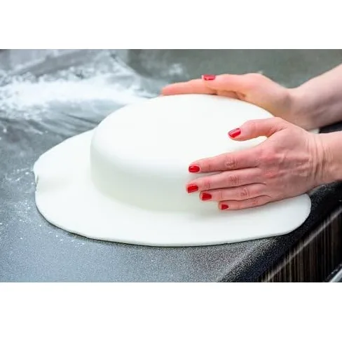 BrandNewCake® Fondant Blanco Sabor Vainilla 5kg - Decoración de Tartas - Ideal para Repostería