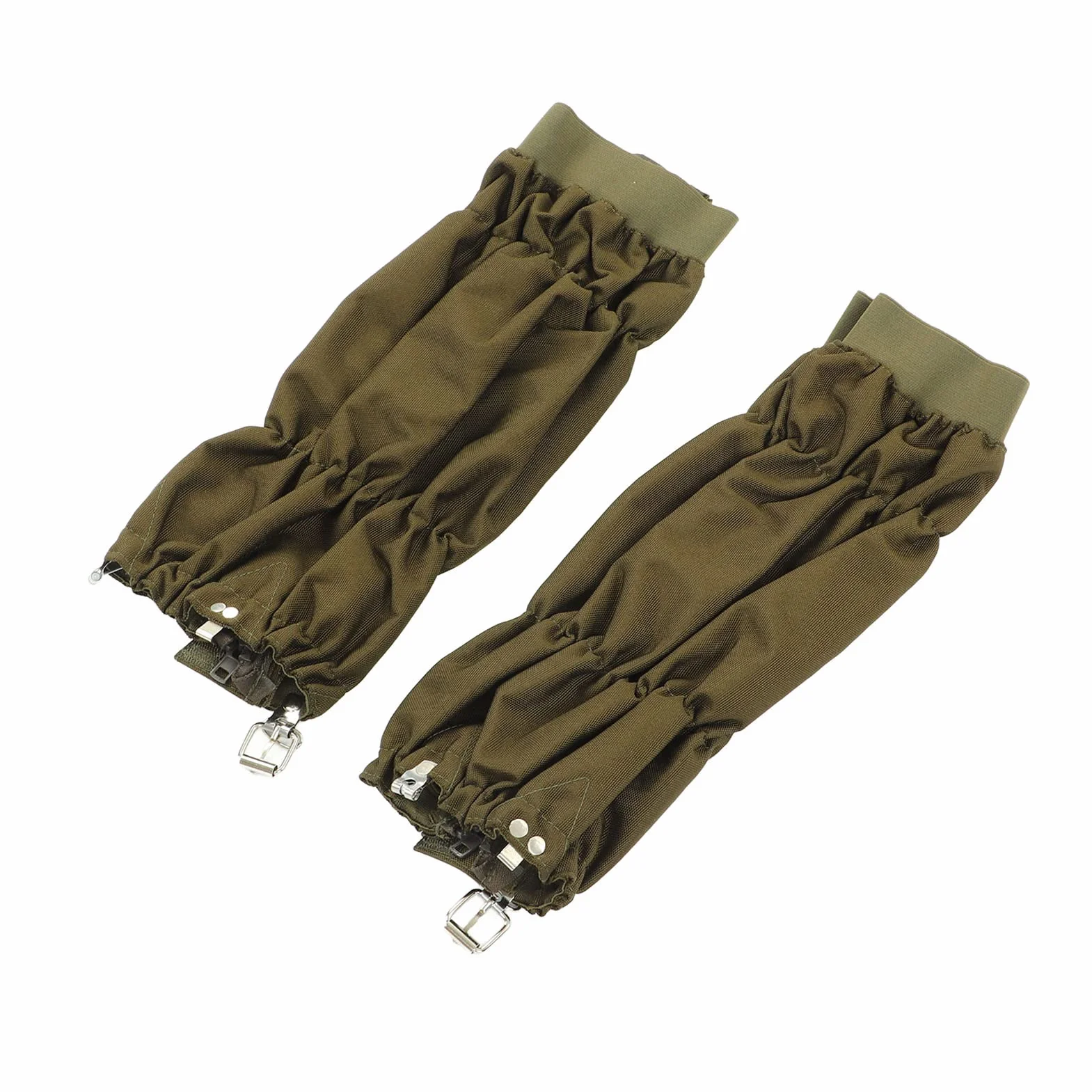 Changor Polainas de Entrenamiento Cremallera con Hebilla Automática Ajustable Transpirable Dureza Fuerte Adherencia Fuerte para Montañismo