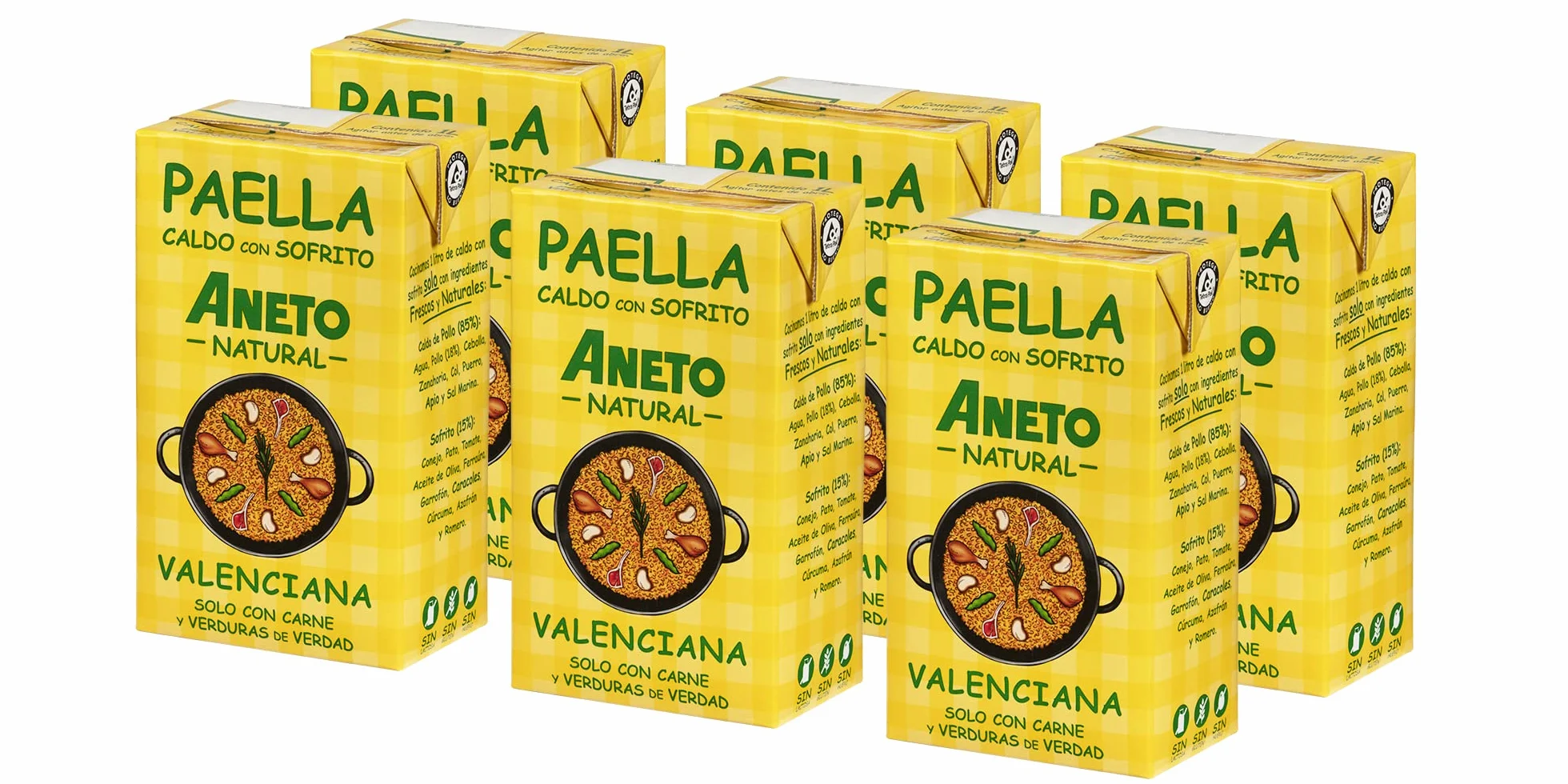 Aneto Caldo para Paella Valenciana 1L x 6