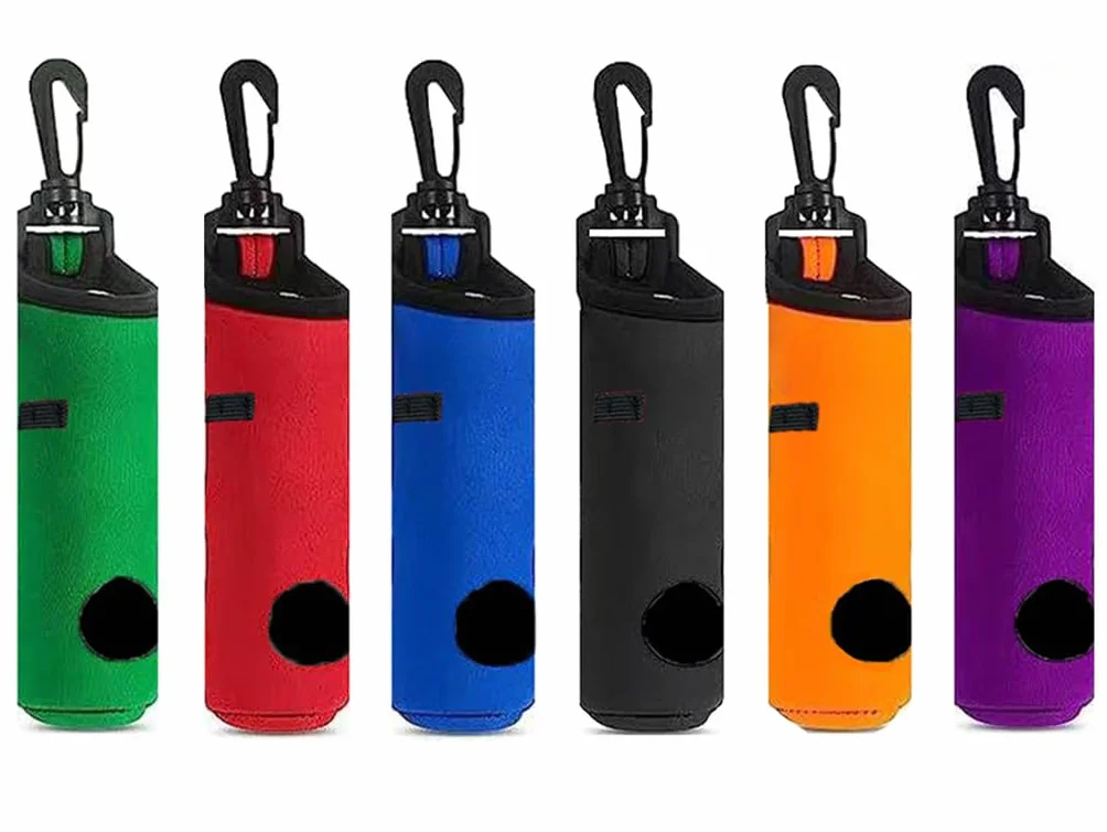 Bolsa de Golf con Clip para 3 Pelotas - Almacenamiento y Transporte de Accesorios