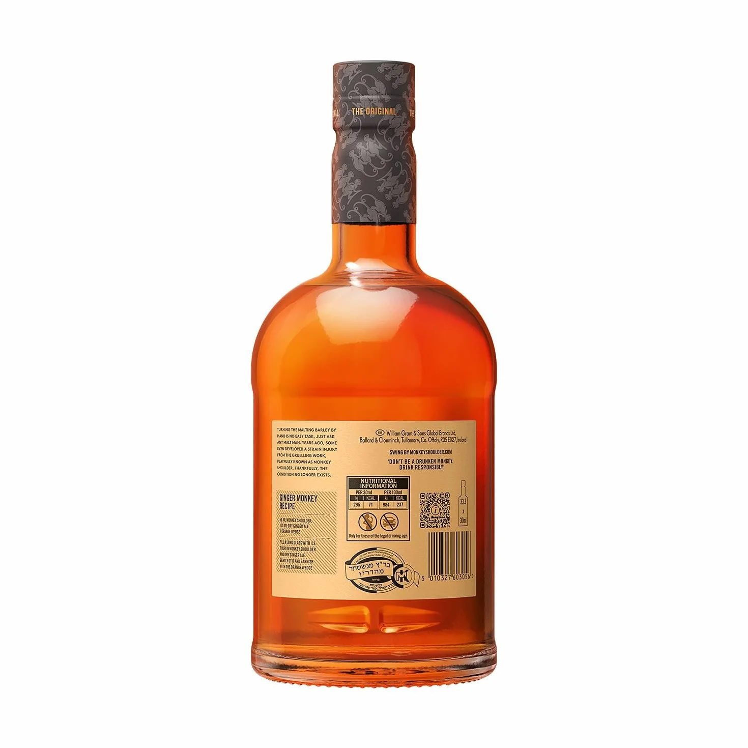 Monkey Shoulder Whisky Escocés 100% Malta, 40% Vol, 700 ml
