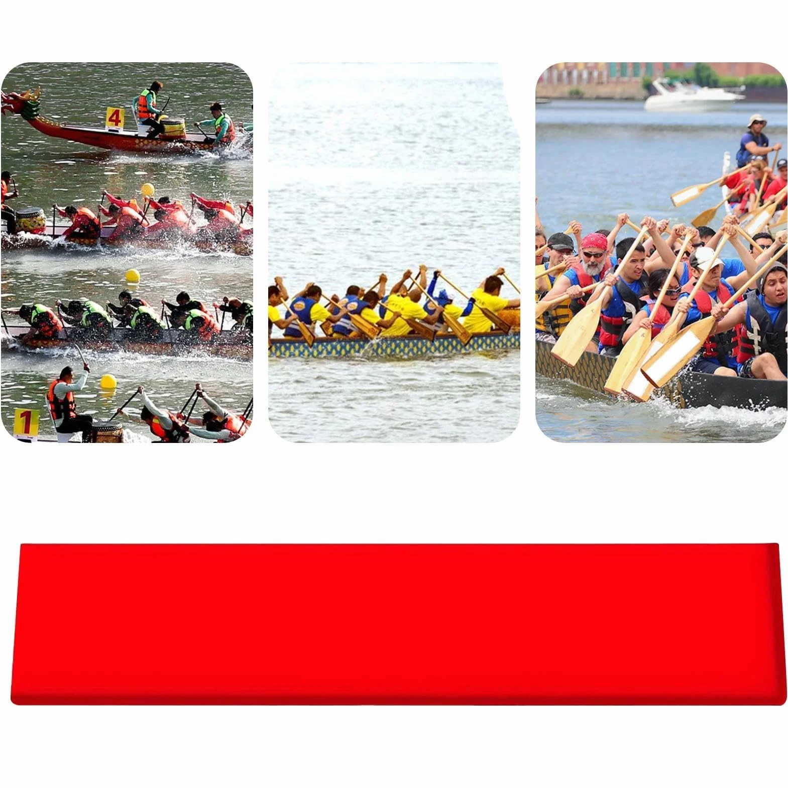 Protector de punta de remo de silicona antideslizante ligero para kayak