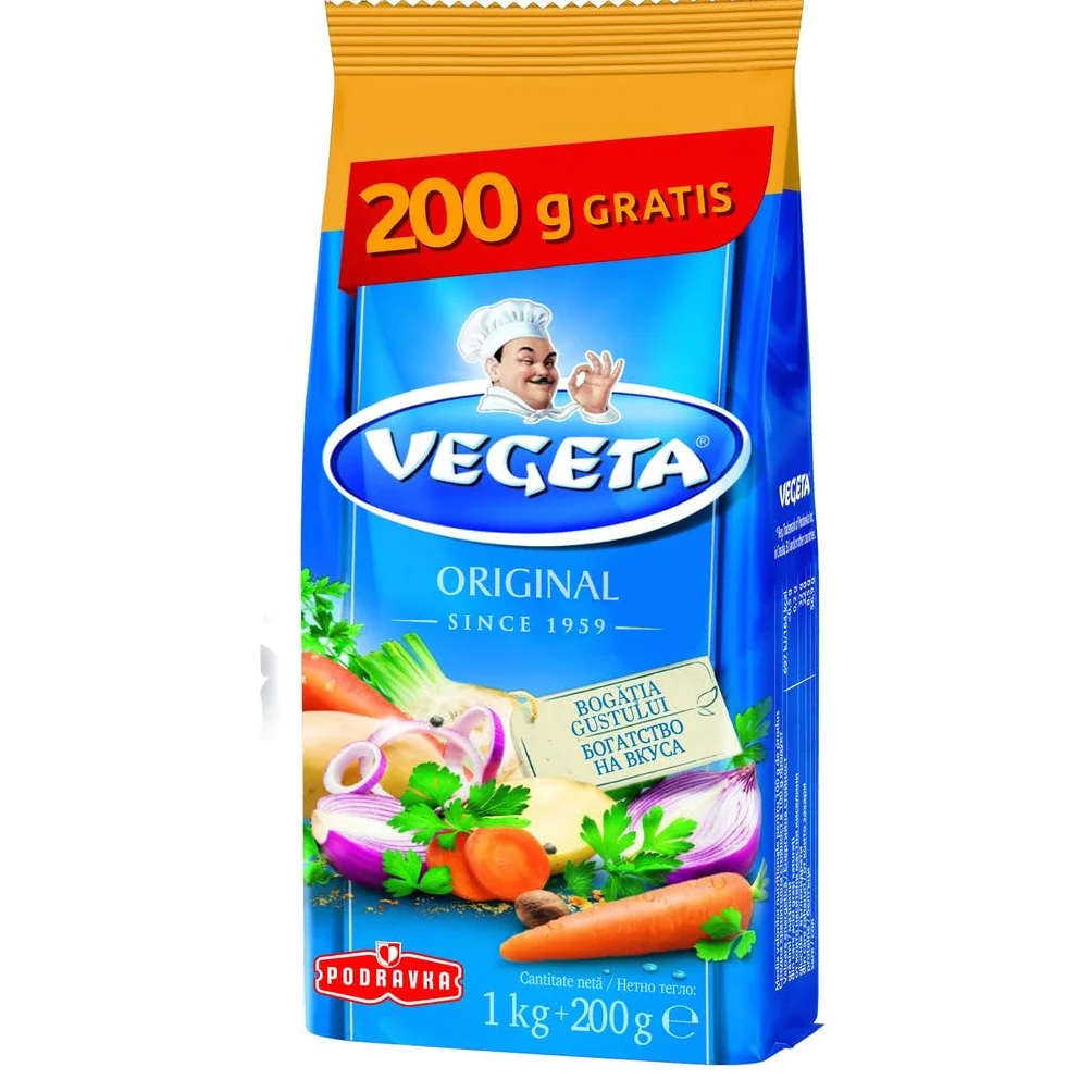 Podravka Vegeta Original Condimento 1kg + 200g Bolsita