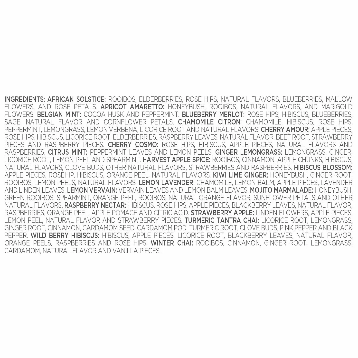 Caja de Té Herbal Surtido de Degustación 40 infusores de Té con Forma de Pirámide Hechos a Mano de Te Forte - Manzanilla, Chai, Menta y mucho más.