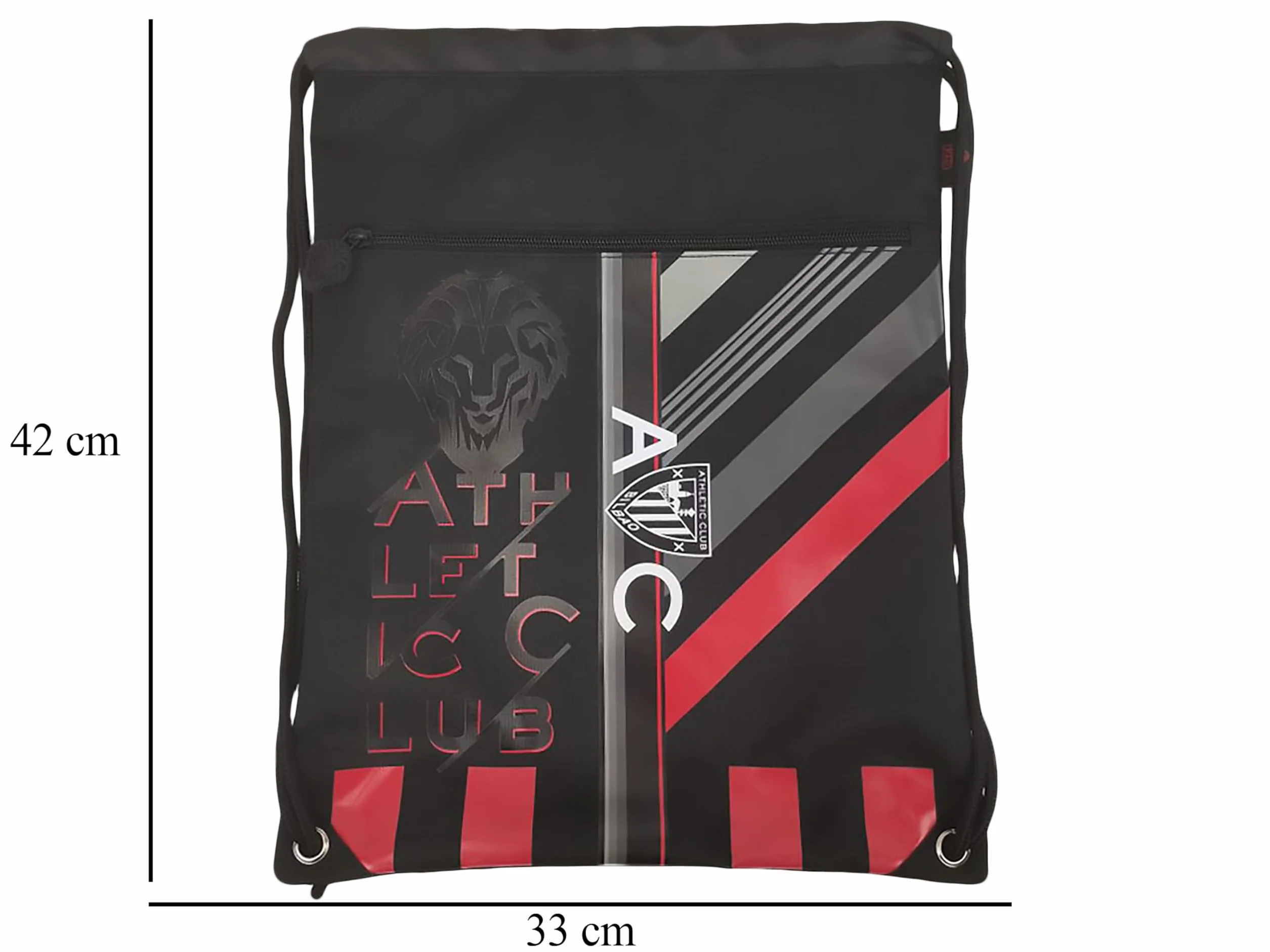 CYPBRANDS Mochila Saco Bolsos Negro Oficial Fútbol Actividades extraescolares