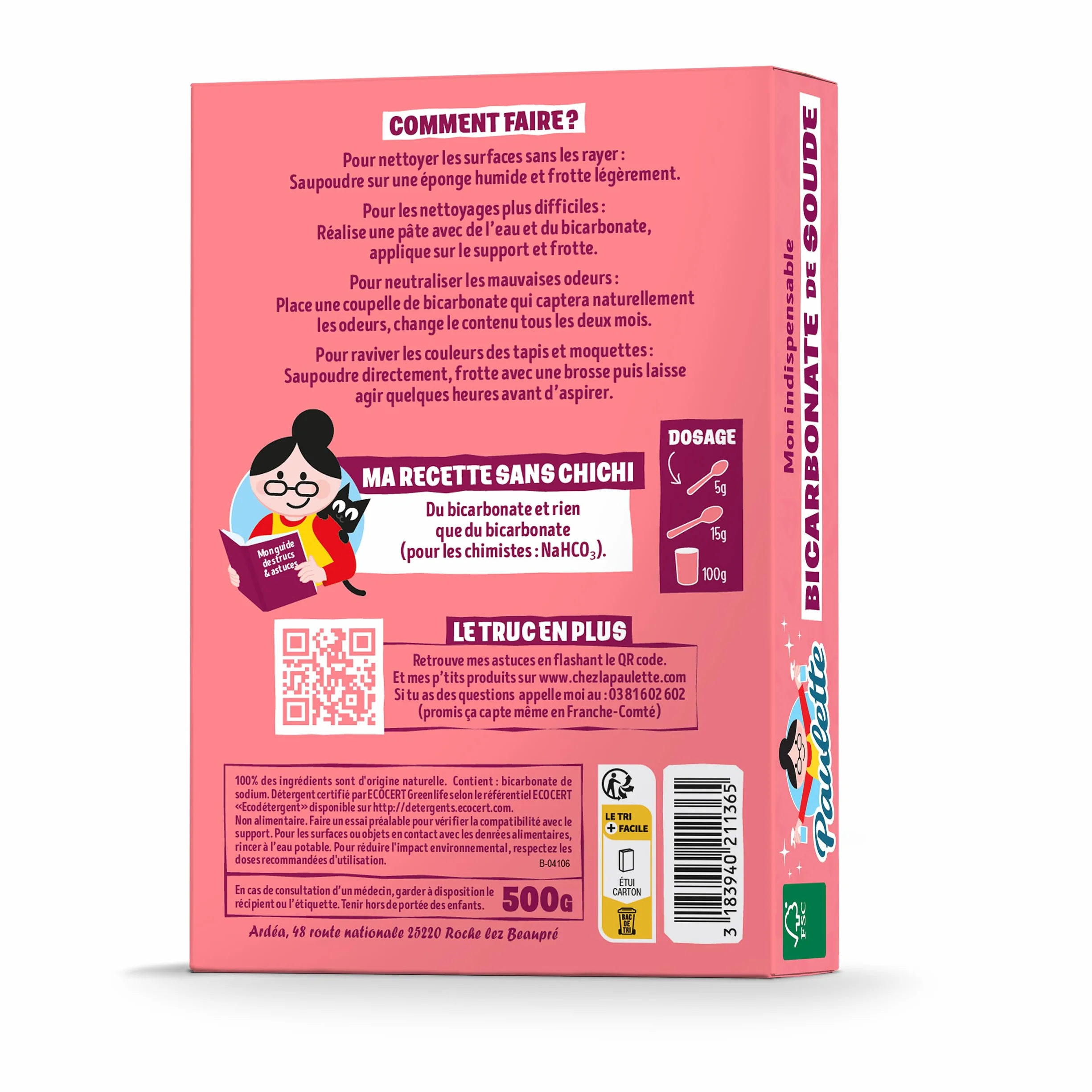 Paulette - Bicarbonato de Soda 500 gr