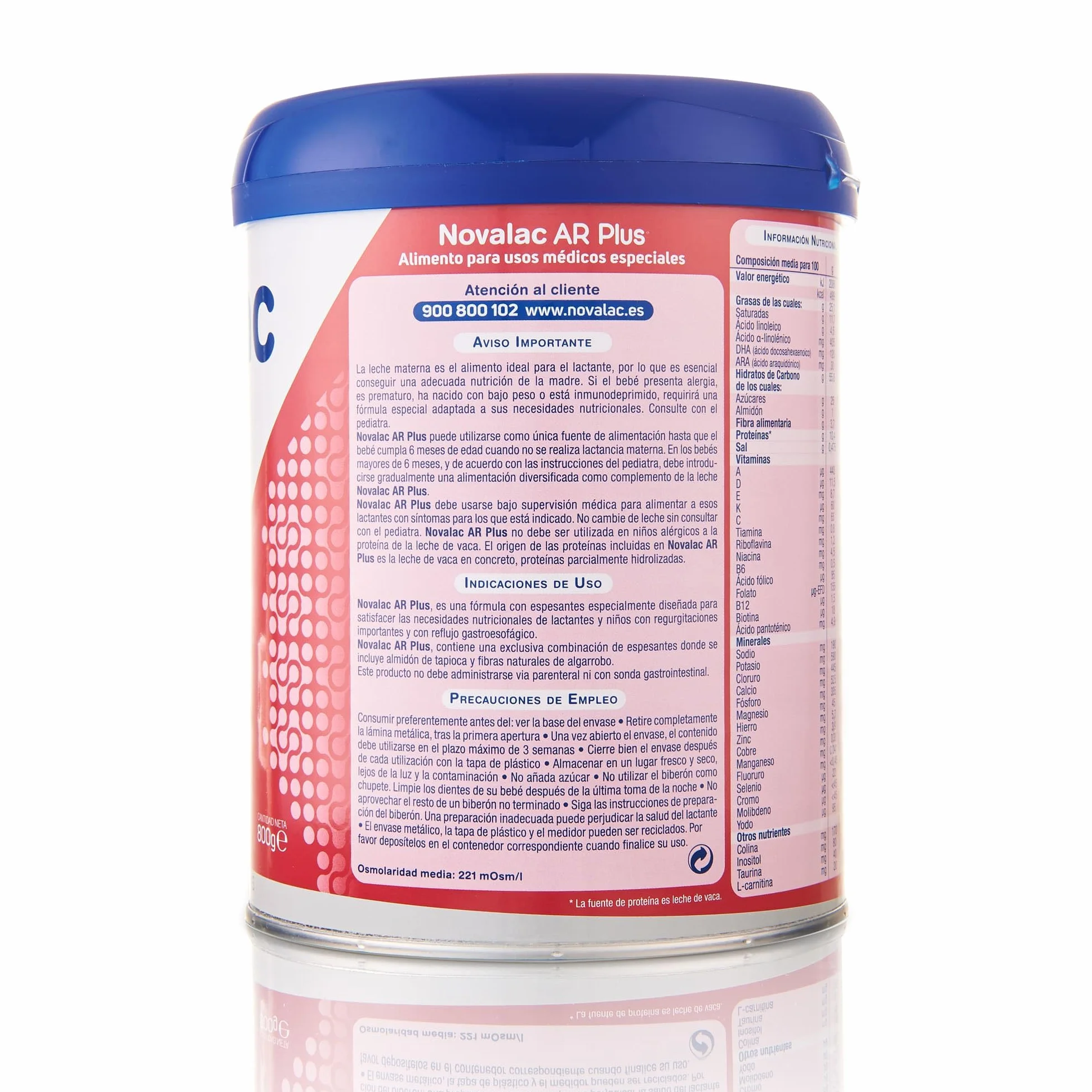 Novalac AR Plus Leche en Polvo para Regurgitaciones Reflujo Gastroesofágico 800 g