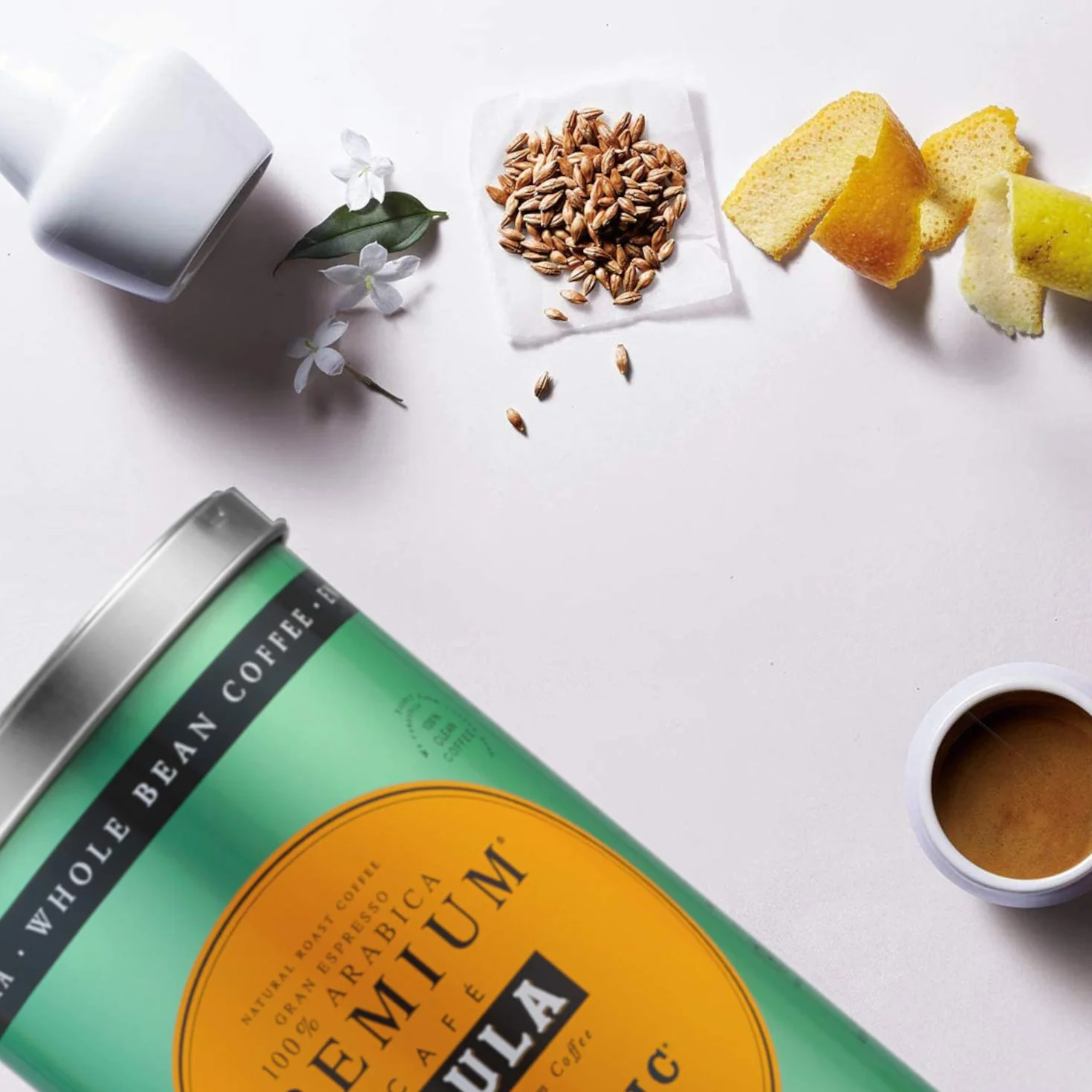 Café Saula grano Premium Ecológico 100% arábica Pack 2 botes 500 gr
