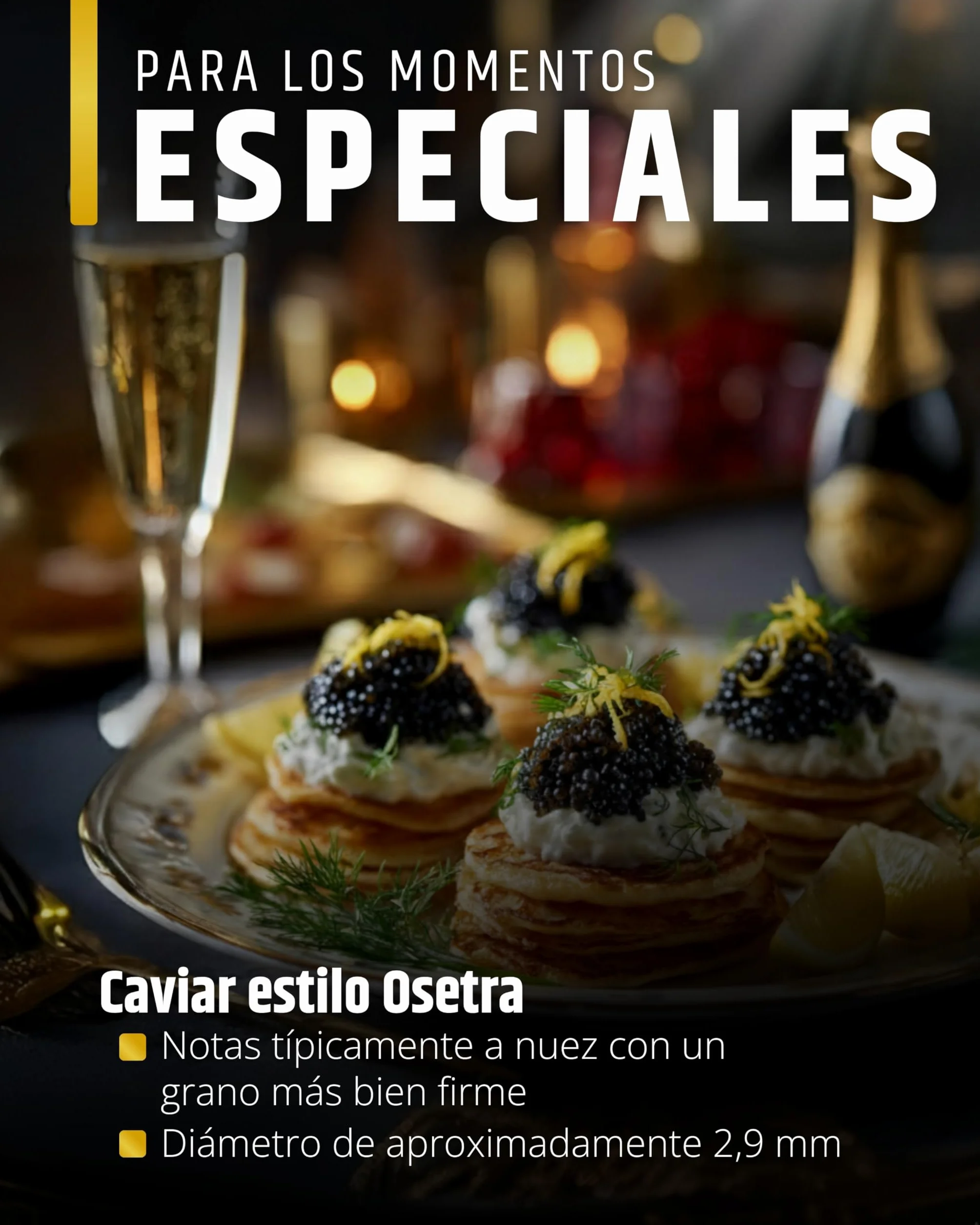 Osietra Kaviar Select Cuchara de nácar 125 g Cría de la UE