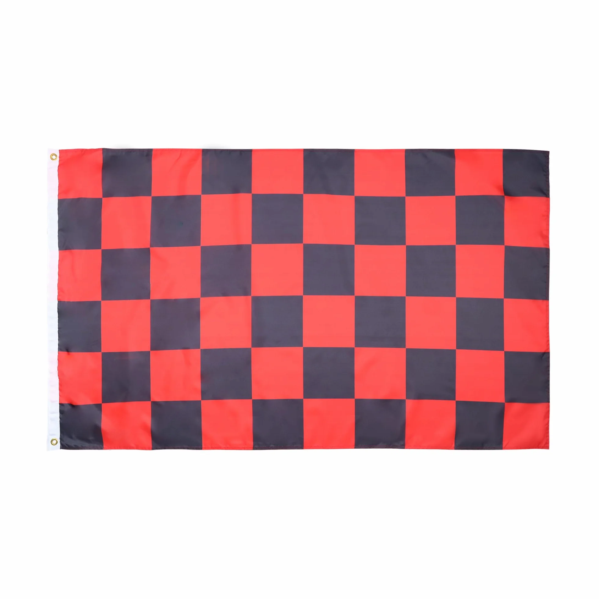 AZ FLAG Bandera A Cuadros Rojos Y Negros 90x60 cm 100% Poliéster Con Ojales de Metal