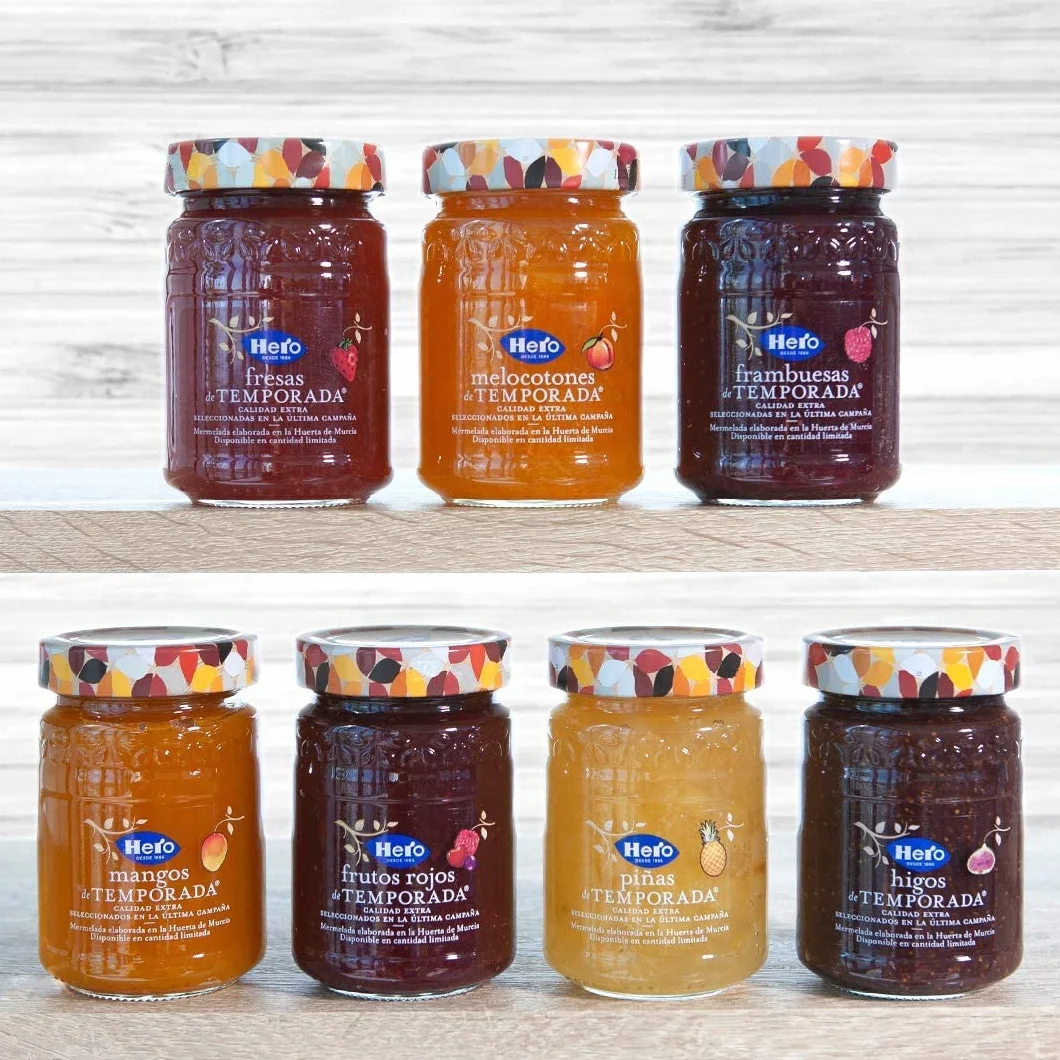 Hero Mermelada de Melocotón de Temporada - Pack de 4x350 g