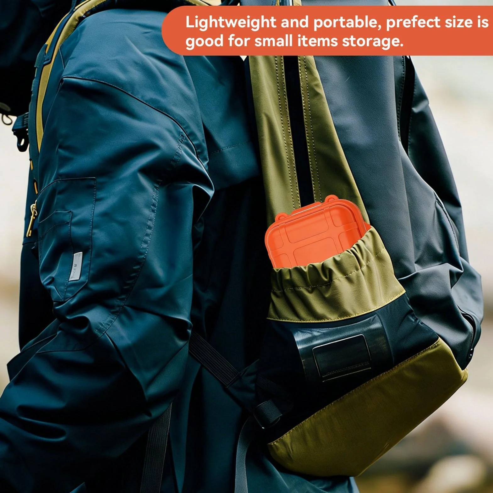 Estuche Organizador Impermeable Caja A Prueba De Golpes con 2 Hebillas En Forma De U para Viajes Al Aire Libre