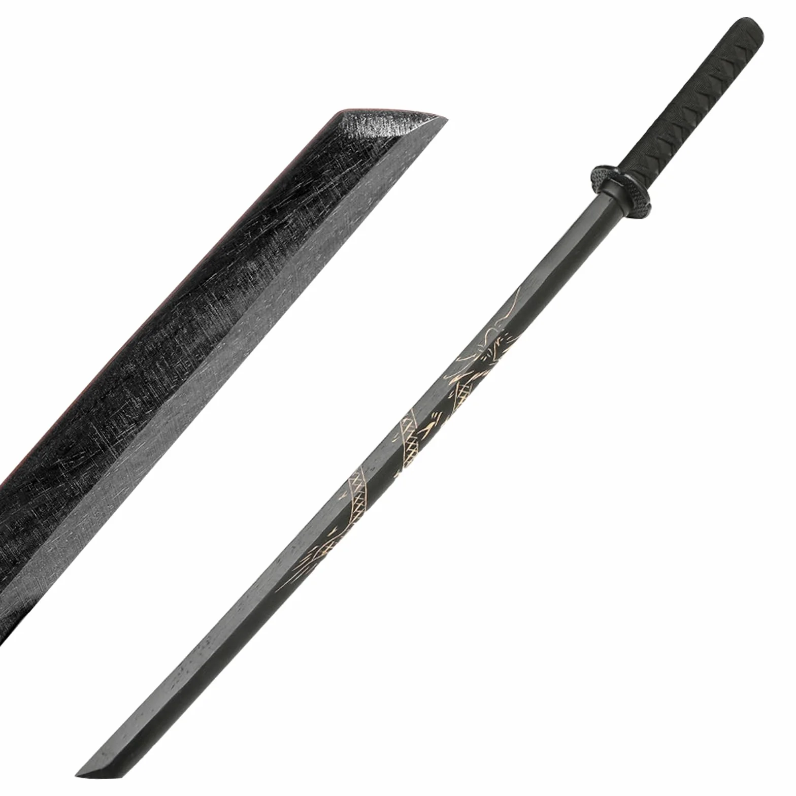Bokken Kendo Espada Katana de Madera para Entrenamiento Cosplay (Dragón)