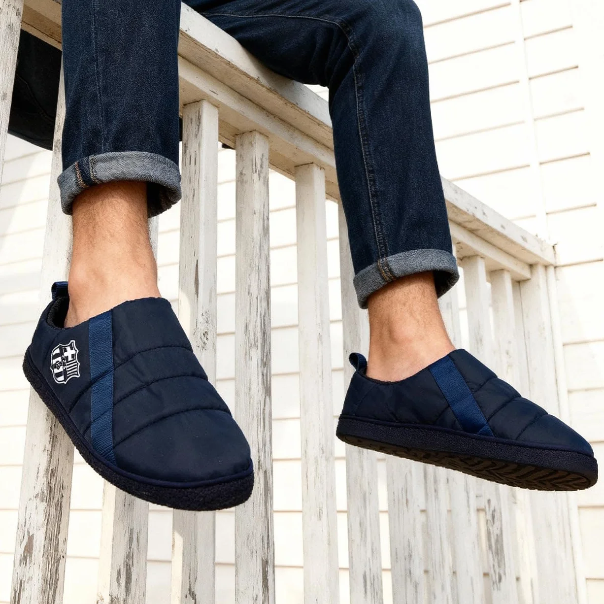 MARPEN SLIPPERS Zapatillas FC Barcelona Oficiales Acolchadas Hombre Mujer
