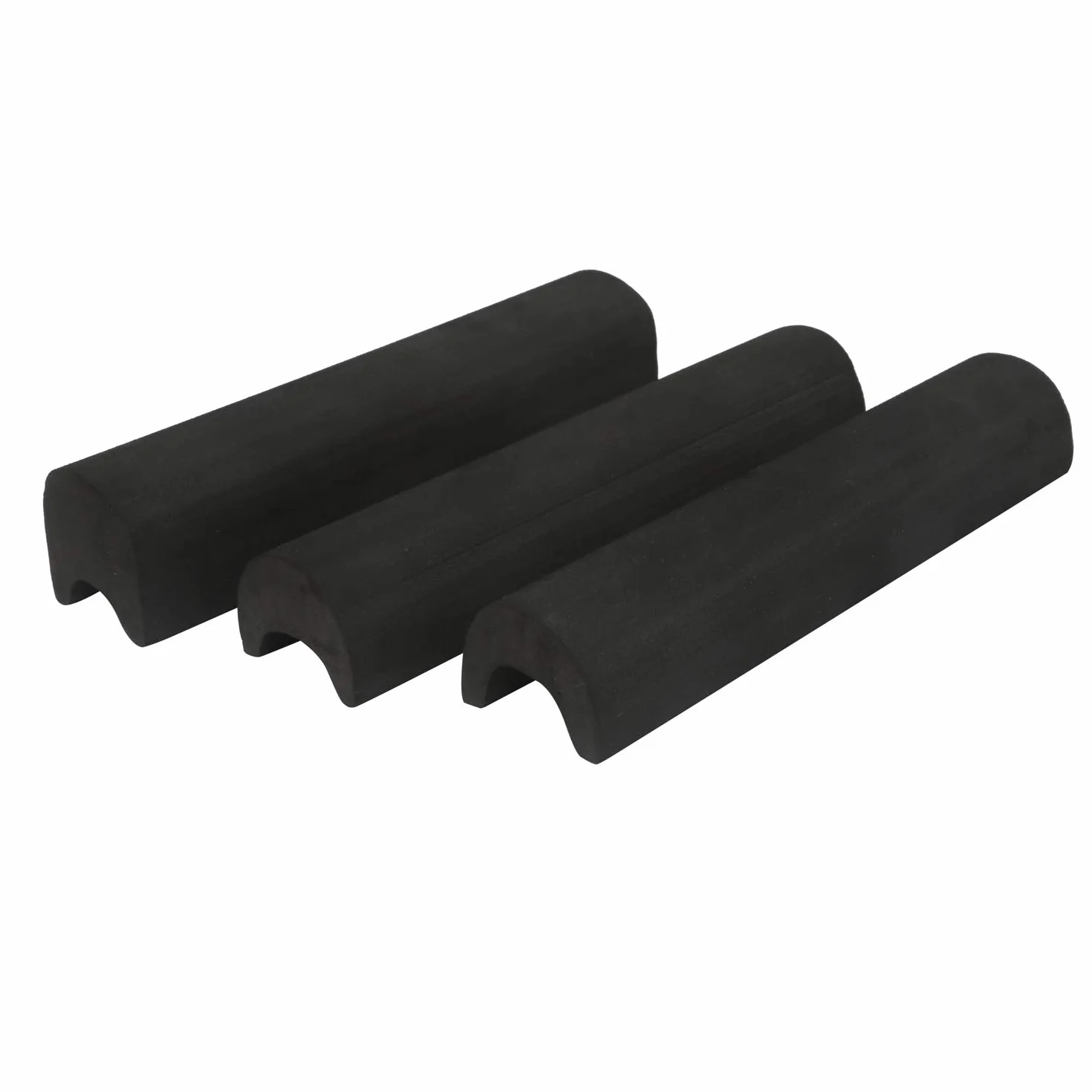 TOURBON Almohadillas de espuma EVA negra, paquete de 3