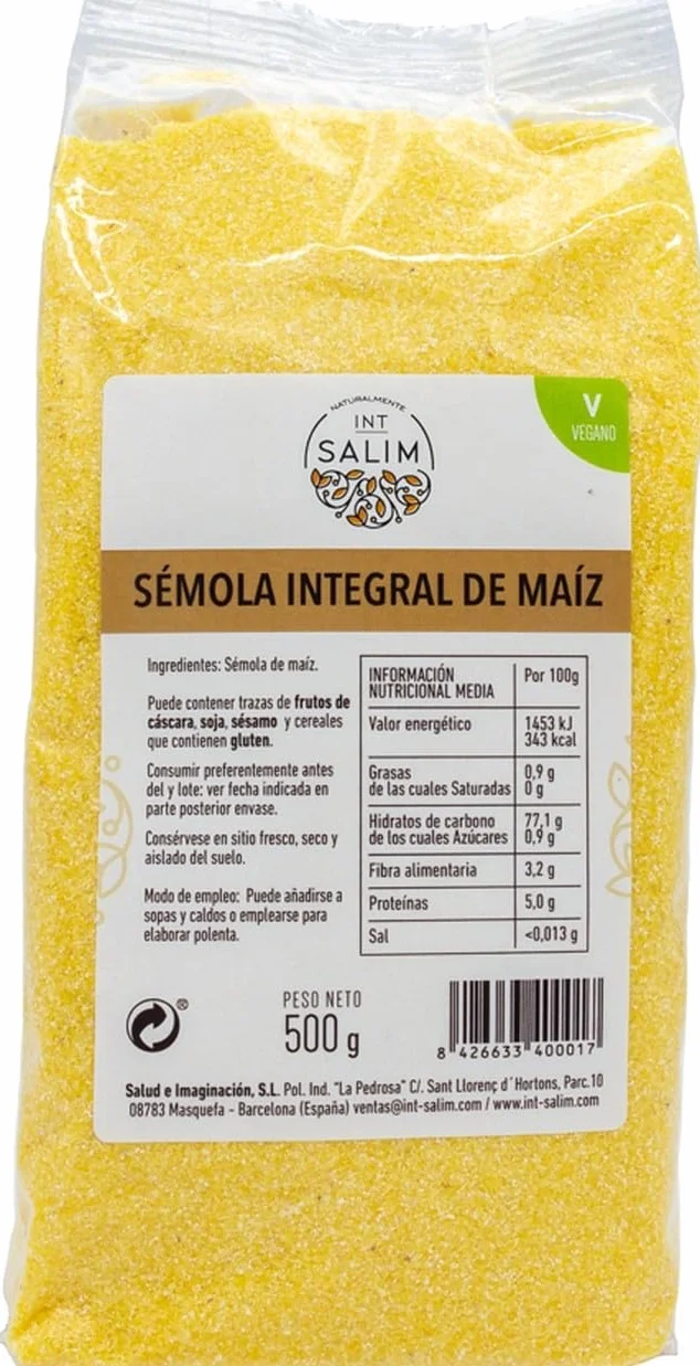 semola maiz int 500gr int-salim 500 gr.