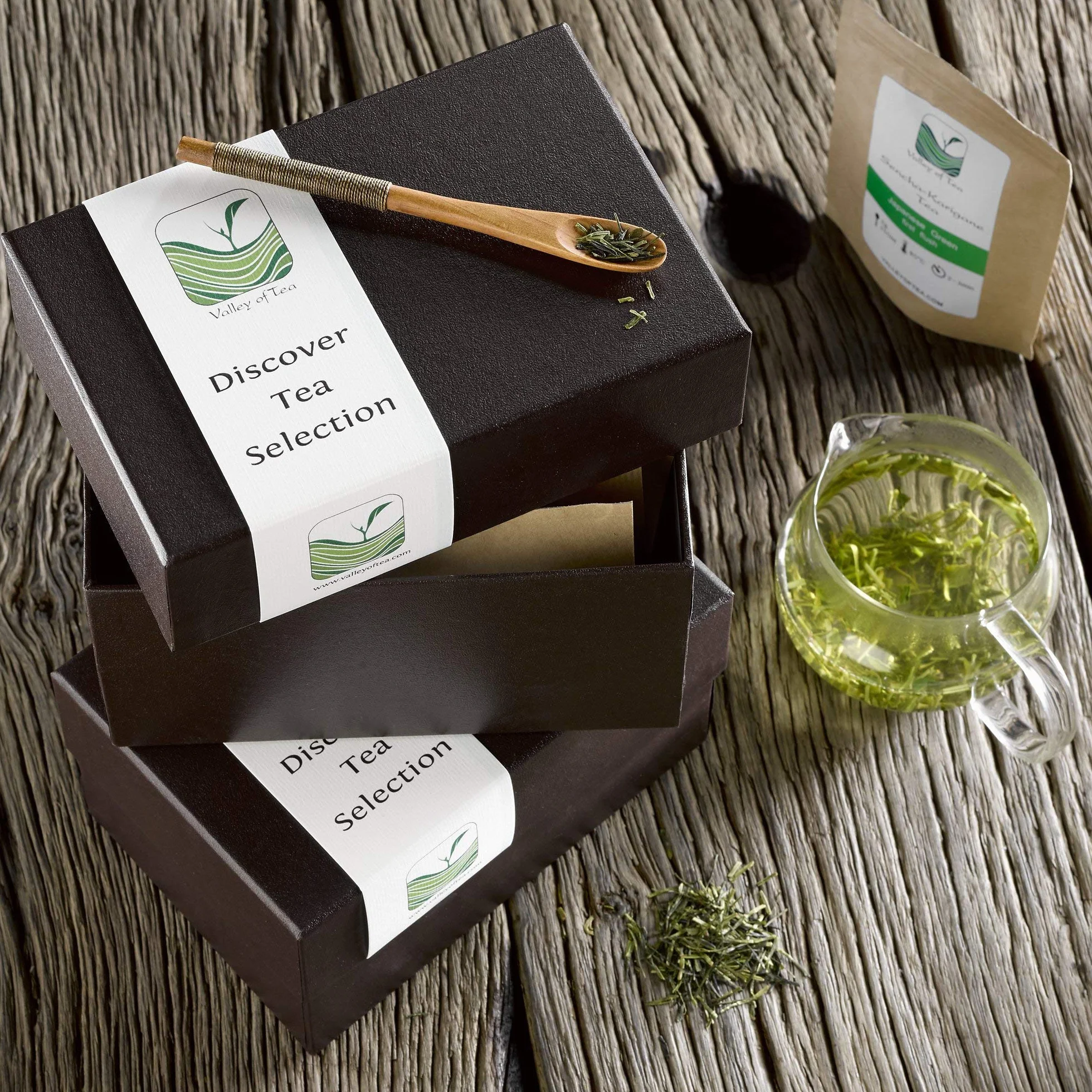 Caja Regalo Té - Selección De Regalo Tés Surtido Hojas Sueltas - Colección Té Negro - Té Verde - Té Oolong - Té Blanco - Té Negro - Pu-Erh