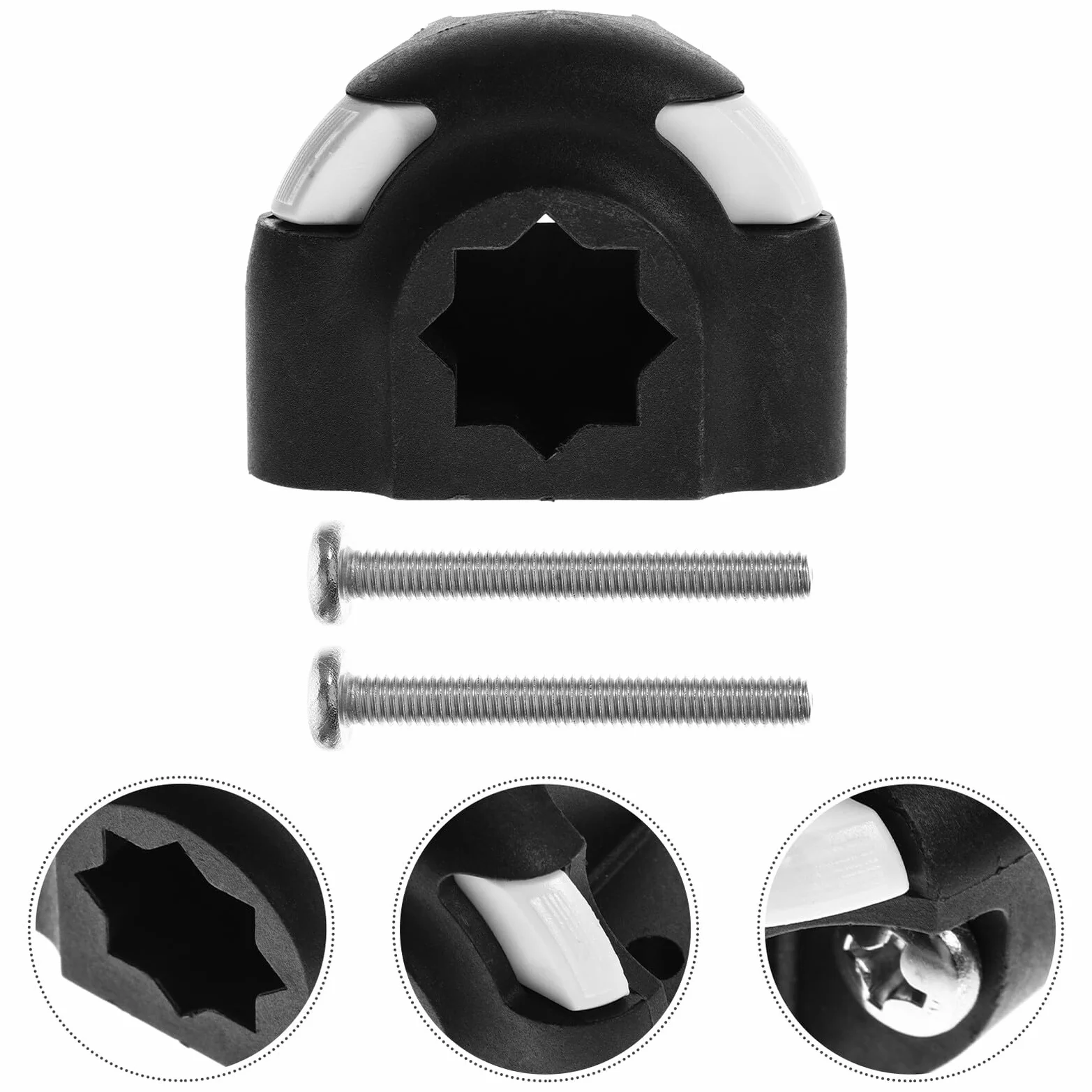 Soporte para Cañas de Pesca Portátil de ABS Resistente para Kayak al Aire Libre