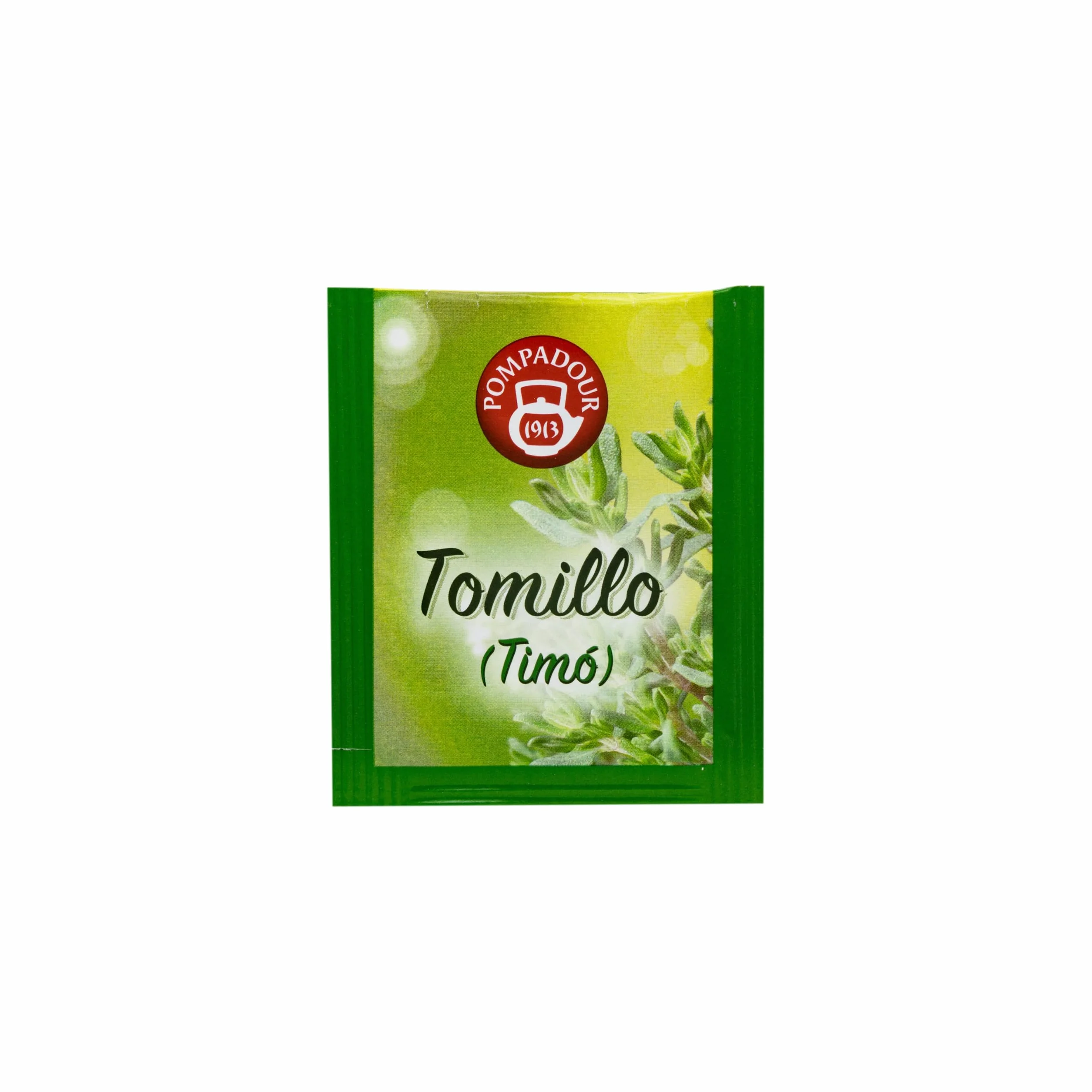 Pompadour | Tomillo | Infusión Tradicional | Sin Teína | 20 Bolsitas de 1,5 Gr