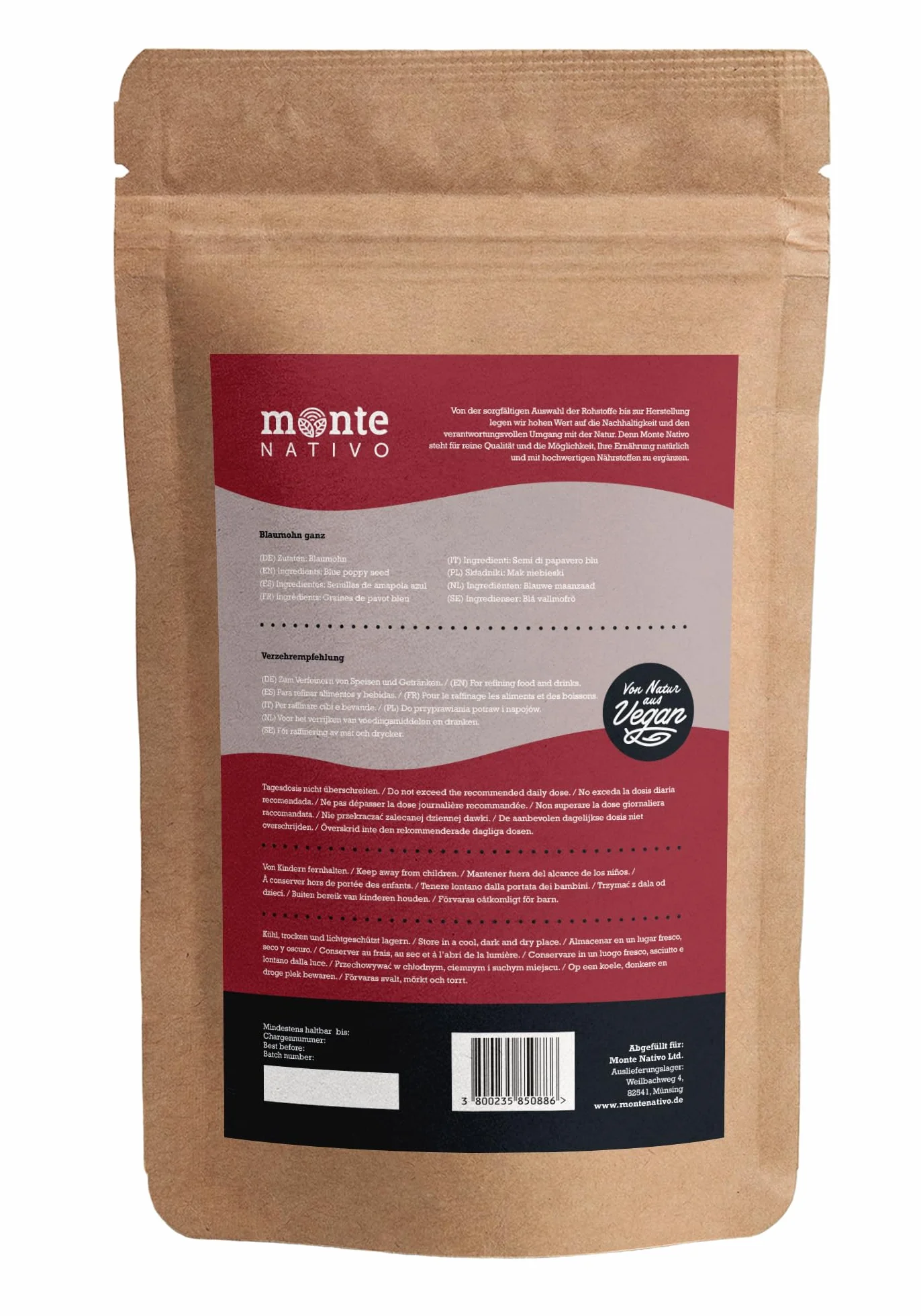 Semillas de Amapola Monte Nativo (500g) - Poppy Seeds para Cocinar