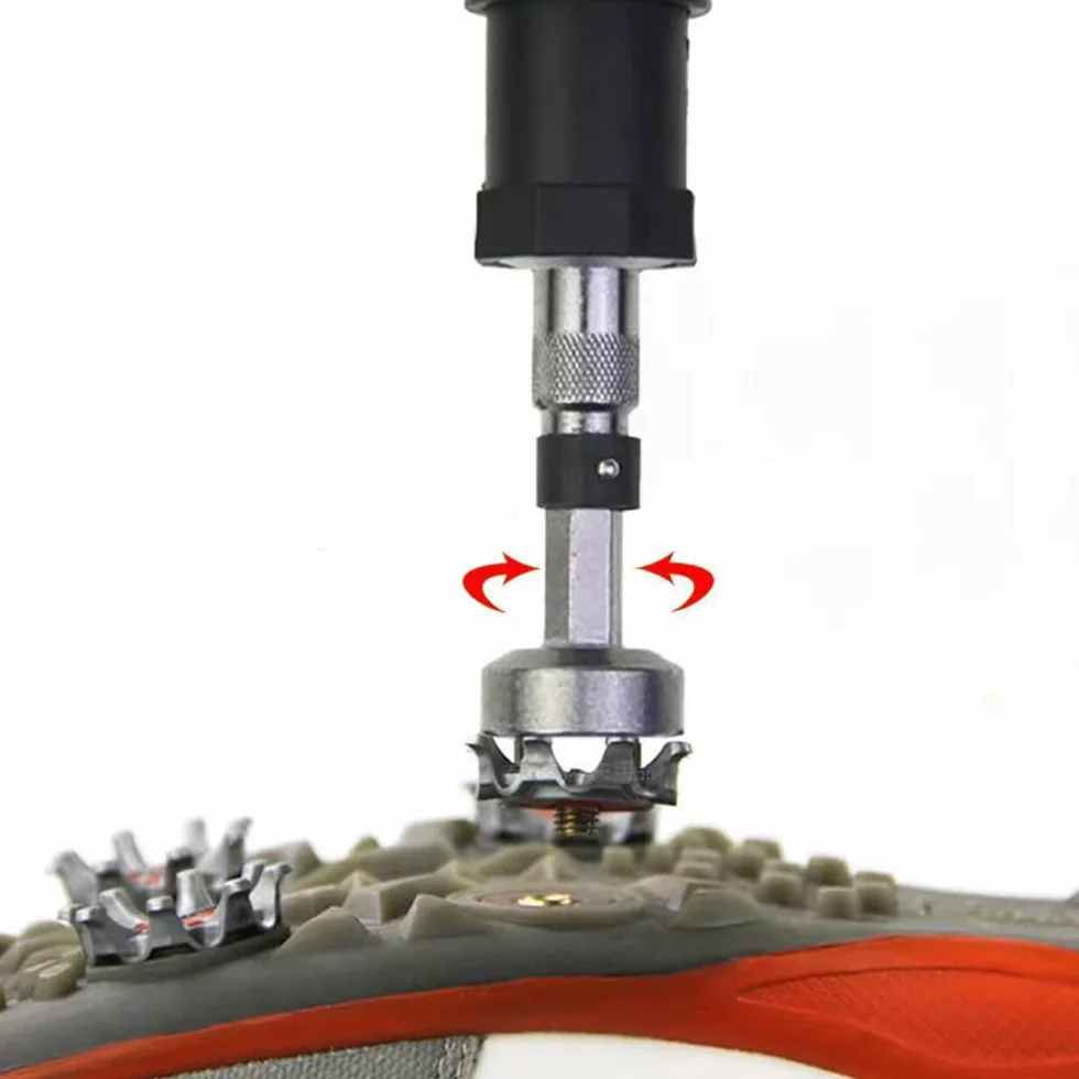 Llave para Zapatos de Golf Acero Inoxidable Herramienta Quitar Tacos Accesorio