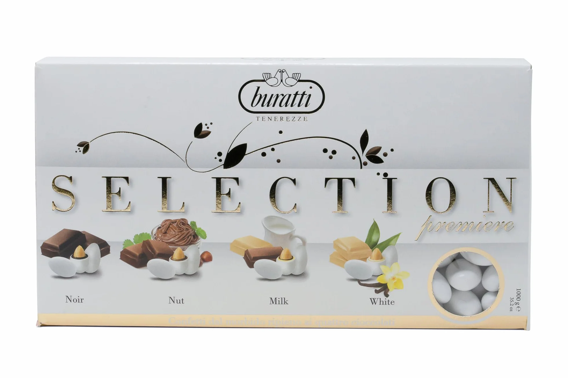 Buratti Confetti Tenerezze Selección De Almendras Recubiertas De Chocolate 1000 g
