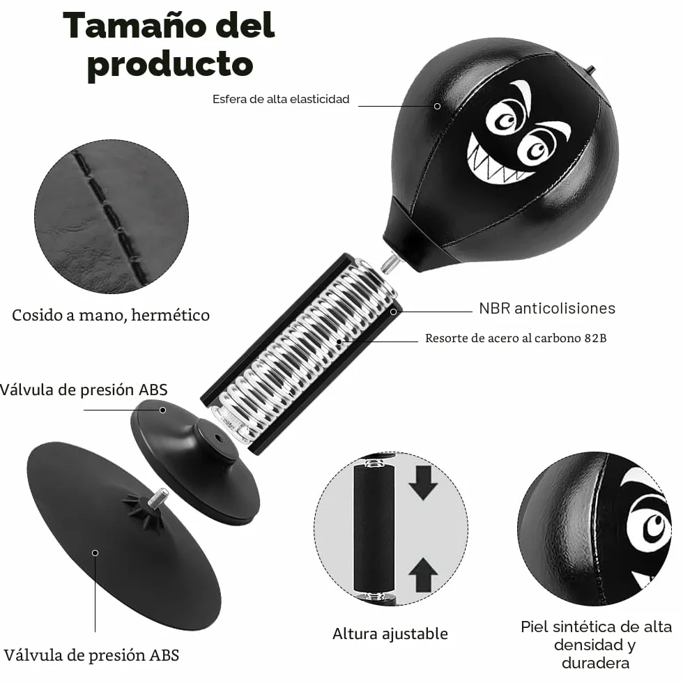 Bola Punching con Ventosa Resistente para Mesa de Oficina