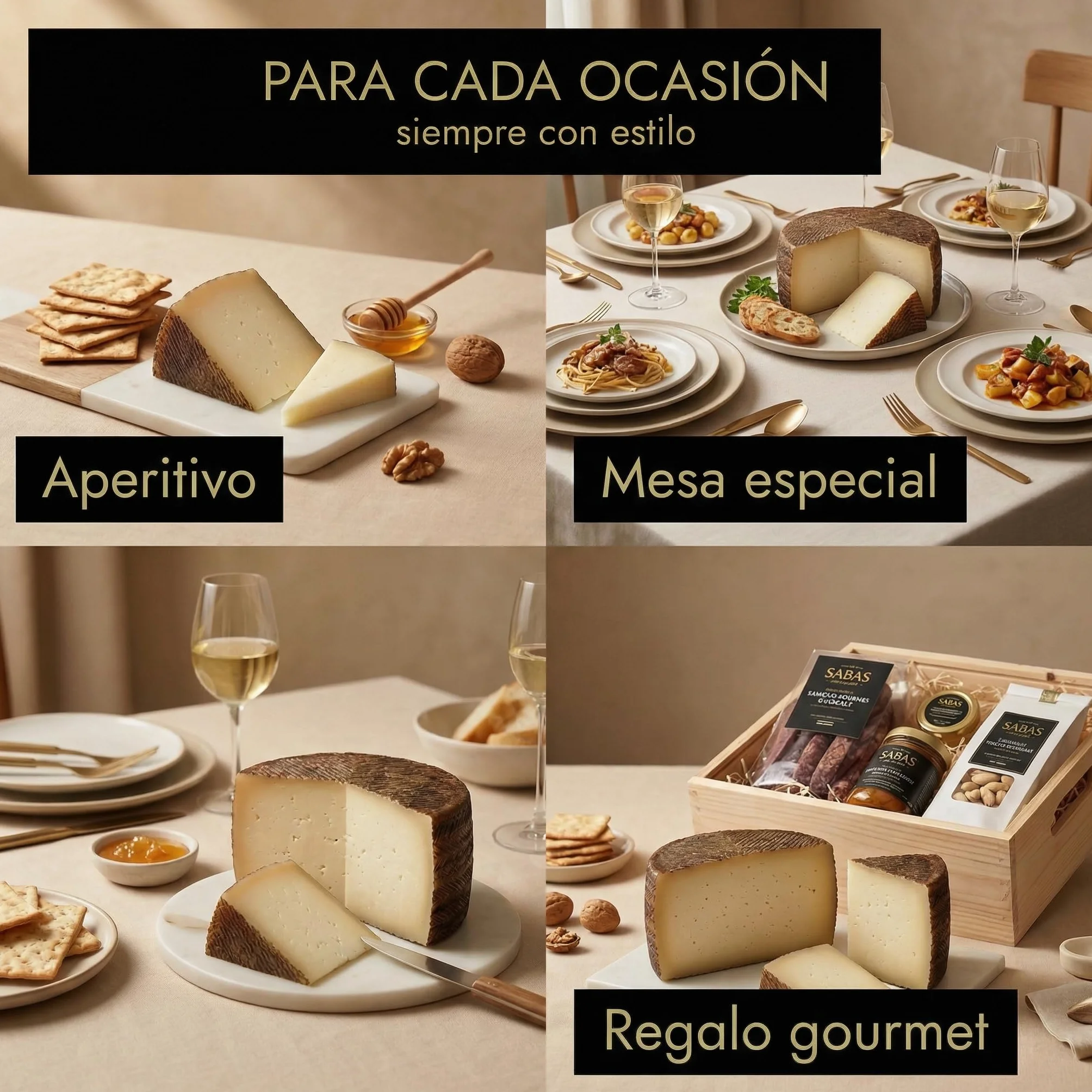 SABE A SABAS Queso Curado Mezcla Manchego Picantito 1,5 Kg Leche Cruda Vaca Cabra Oveja Media Pieza Gourmet