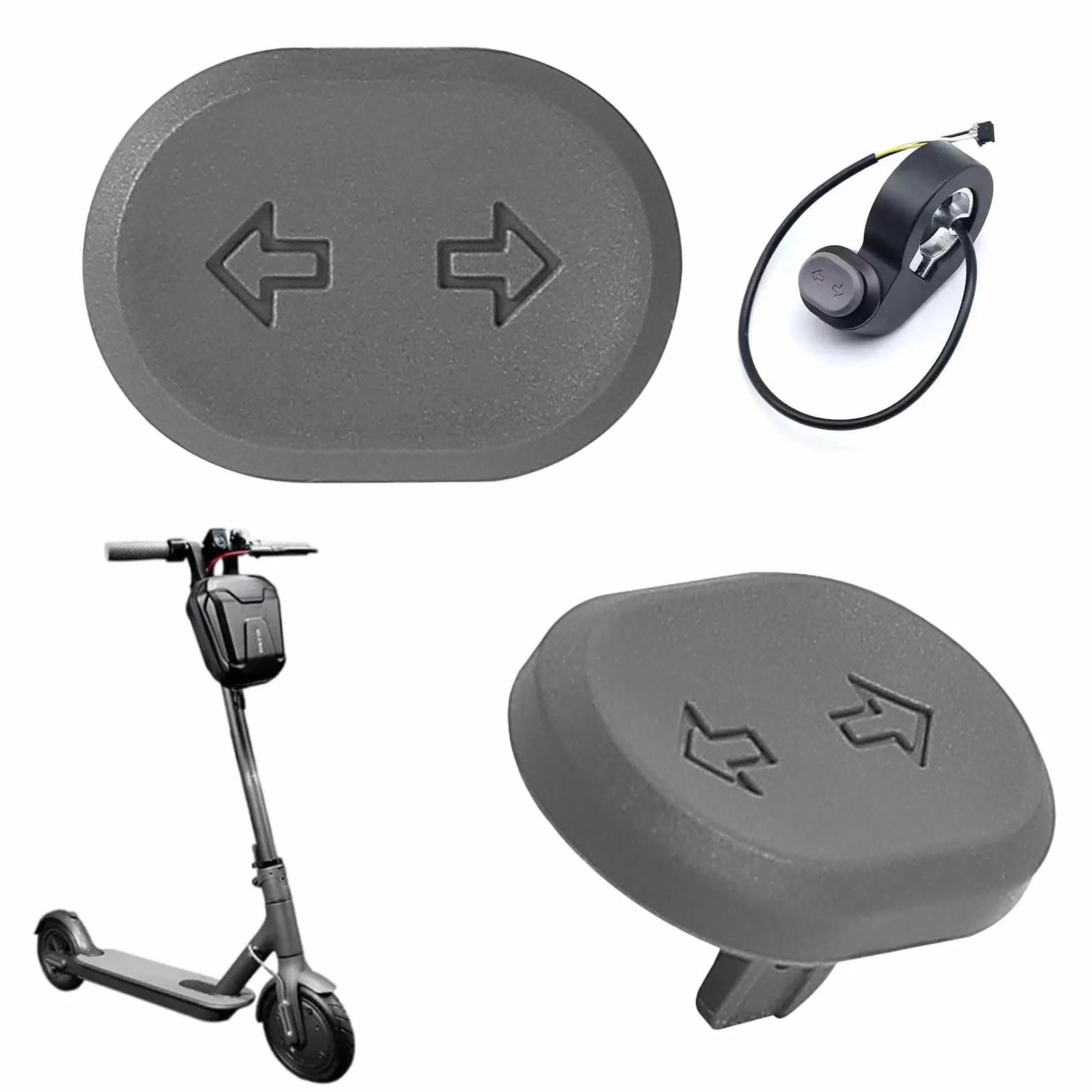 Interruptores de Intermitente para Ninebot F2/F2 Plus/E2 PRO/MAX G2, Botón de Repuesto para Scooter
