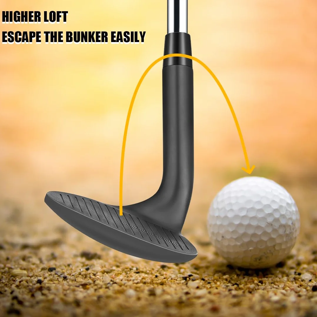 MAZEL Cuñas de Golf 68 70 72 Grados 35 Pulgadas Diestros QPQ Negro CNC Fresado