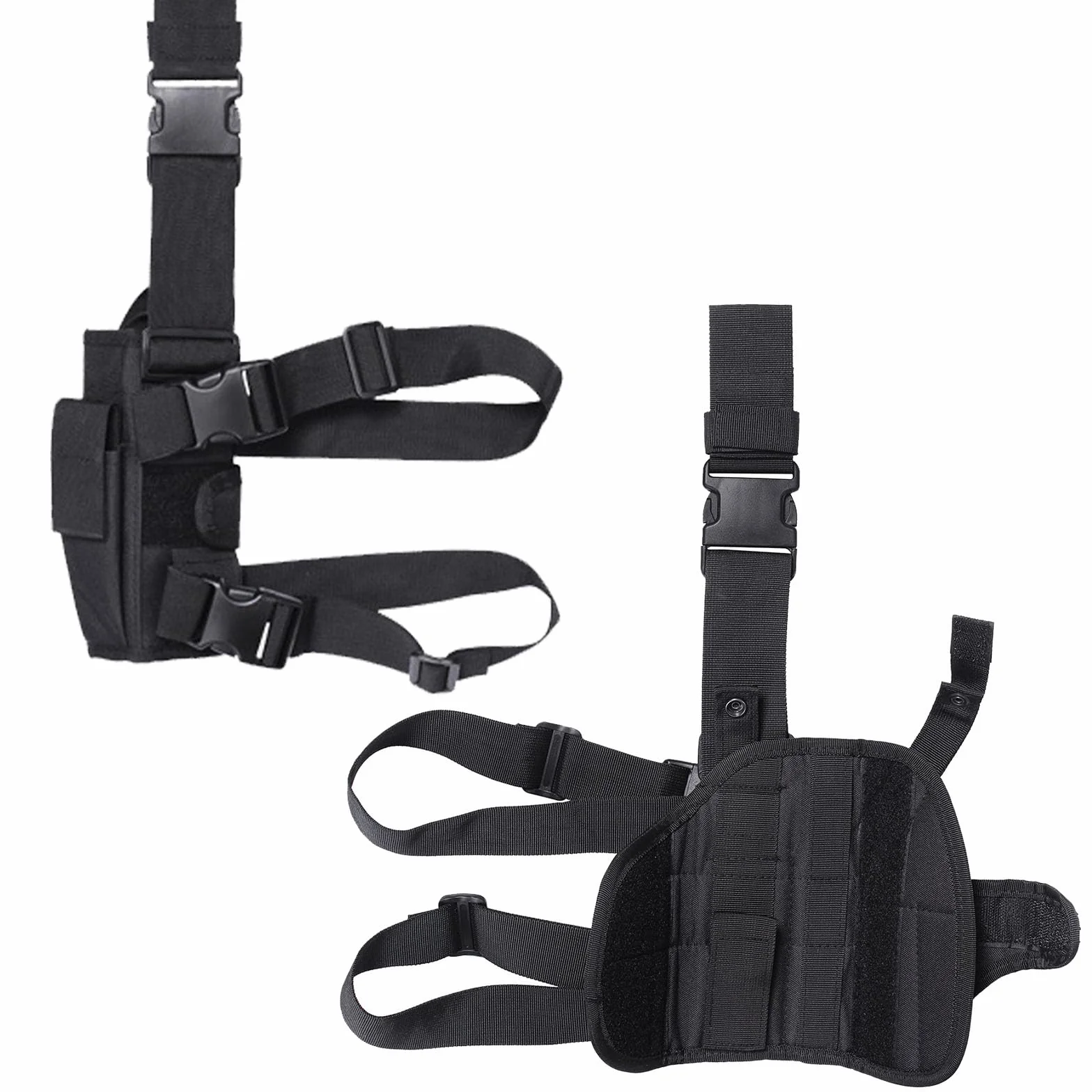 Funda Pistola Pierna Táctico Nylon para Caza Entrenamiento Aire Libre