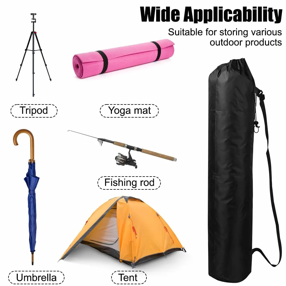 MiOYOOW Bolsa de transporte plegable para silla de camping con cordón y asa, 2 bolsas de almacenamiento