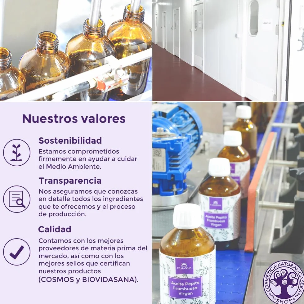 Camassia Aceite de coco virgen BIO | Aceites vegetales | prensado en frío, natural y puro, de agricultura ecológica | 100ml