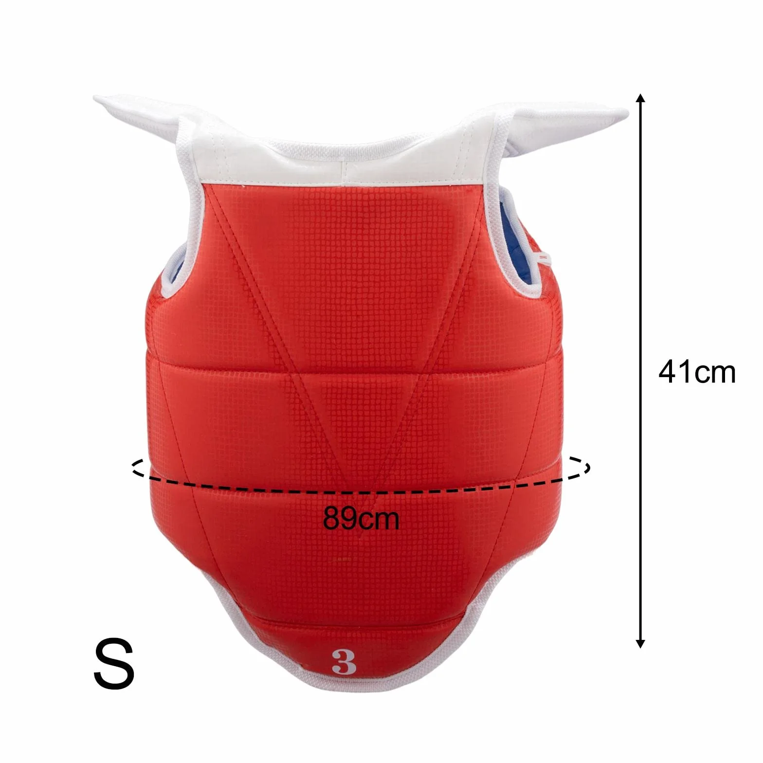 Qianly Chaleco Protector de Taekwondo, Protección de Pecho, Escudo de Costilla Ajustable