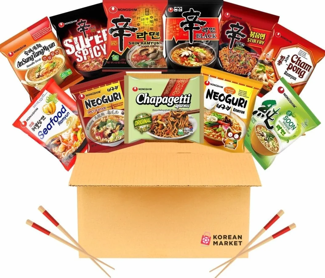 Mega Pack Ramyun - Selección de Ramen Coreanos (Pack de 11)