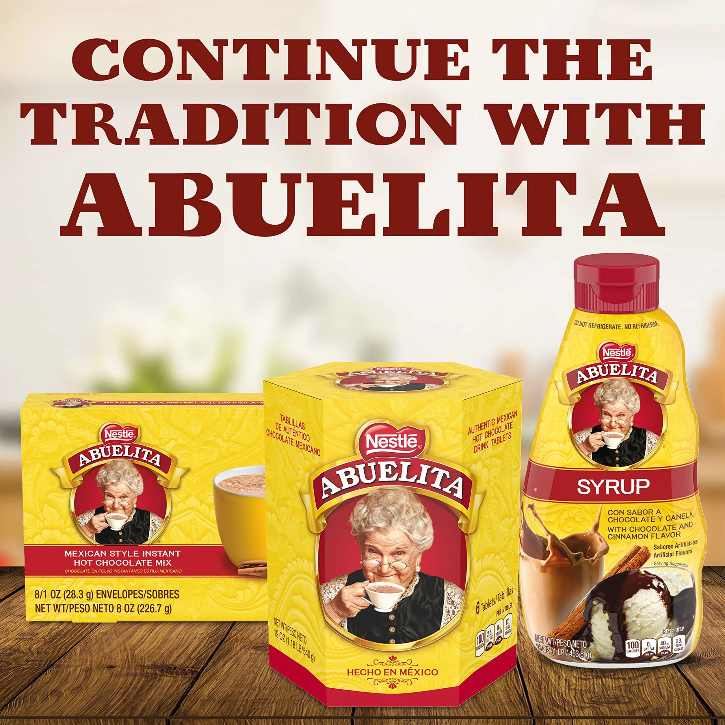 Nestle Abuelita Mexican Chocolate Drink Mix, 19 oz Package, 6 Tabs