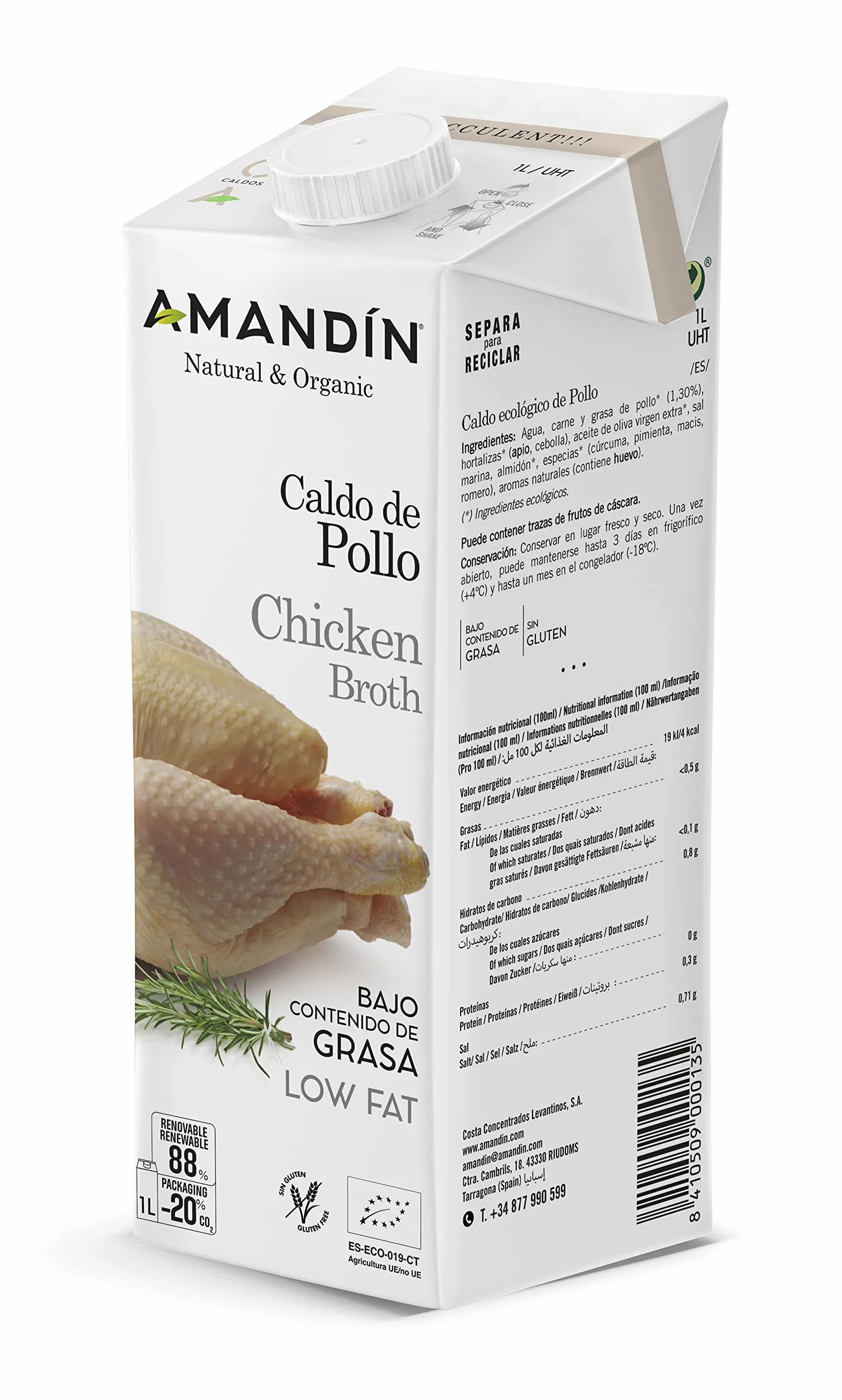 CALDO DE POLLO 1lt. BIO