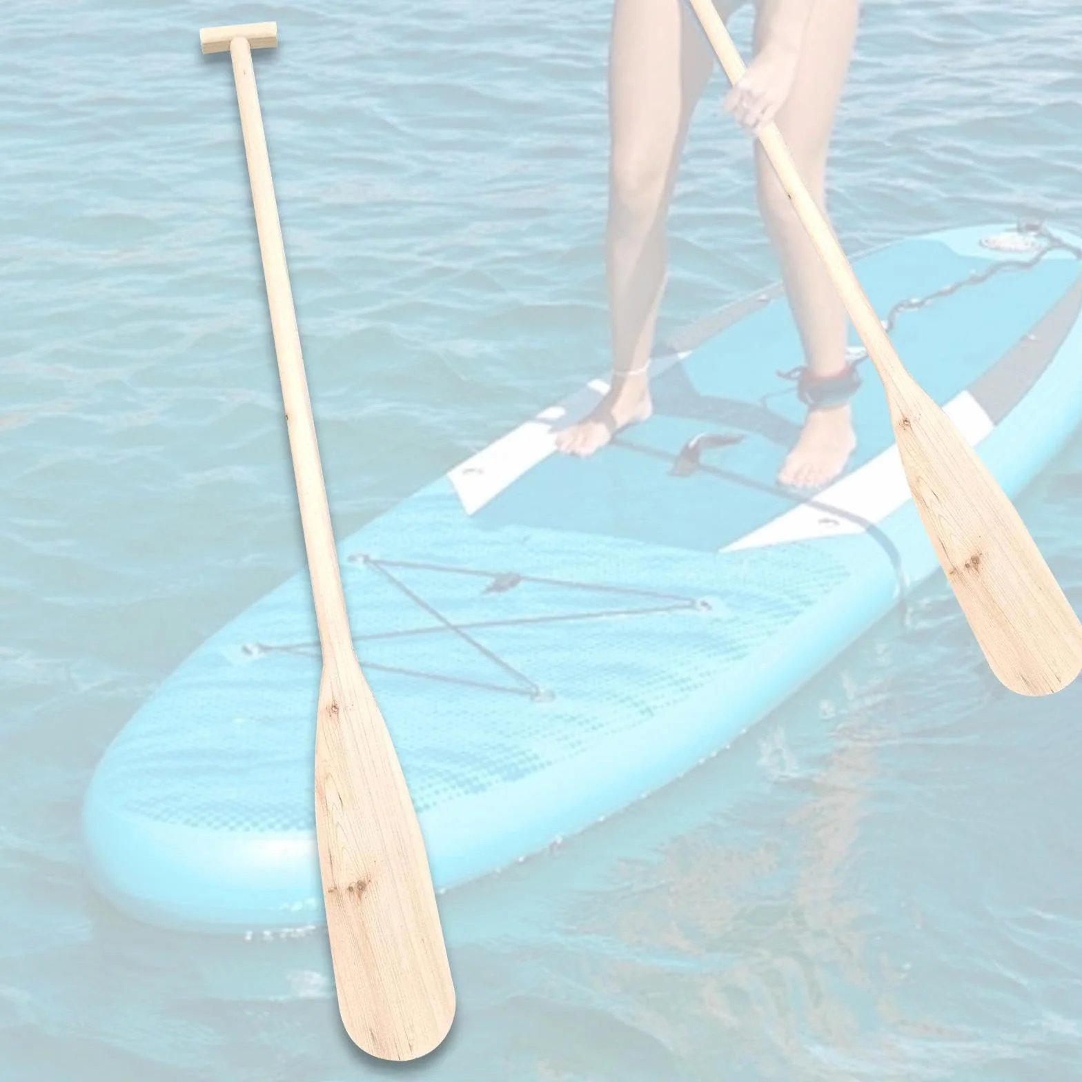 Rockible Remo de Madera para Decoración Artesanal, Barco Dragón, Kayak, Deportes Acuáticos