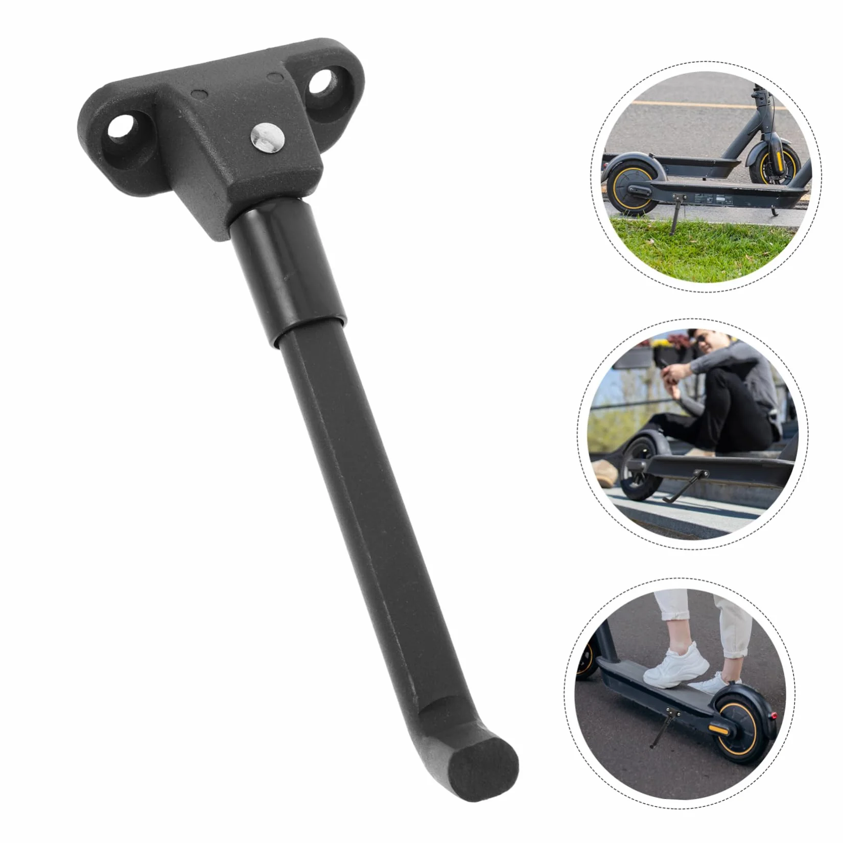 Soporte de Patinete Eléctrico de Aluminio MAX Pata de Estacionamiento Extendida Accesorios para Scooter 2 Piezas