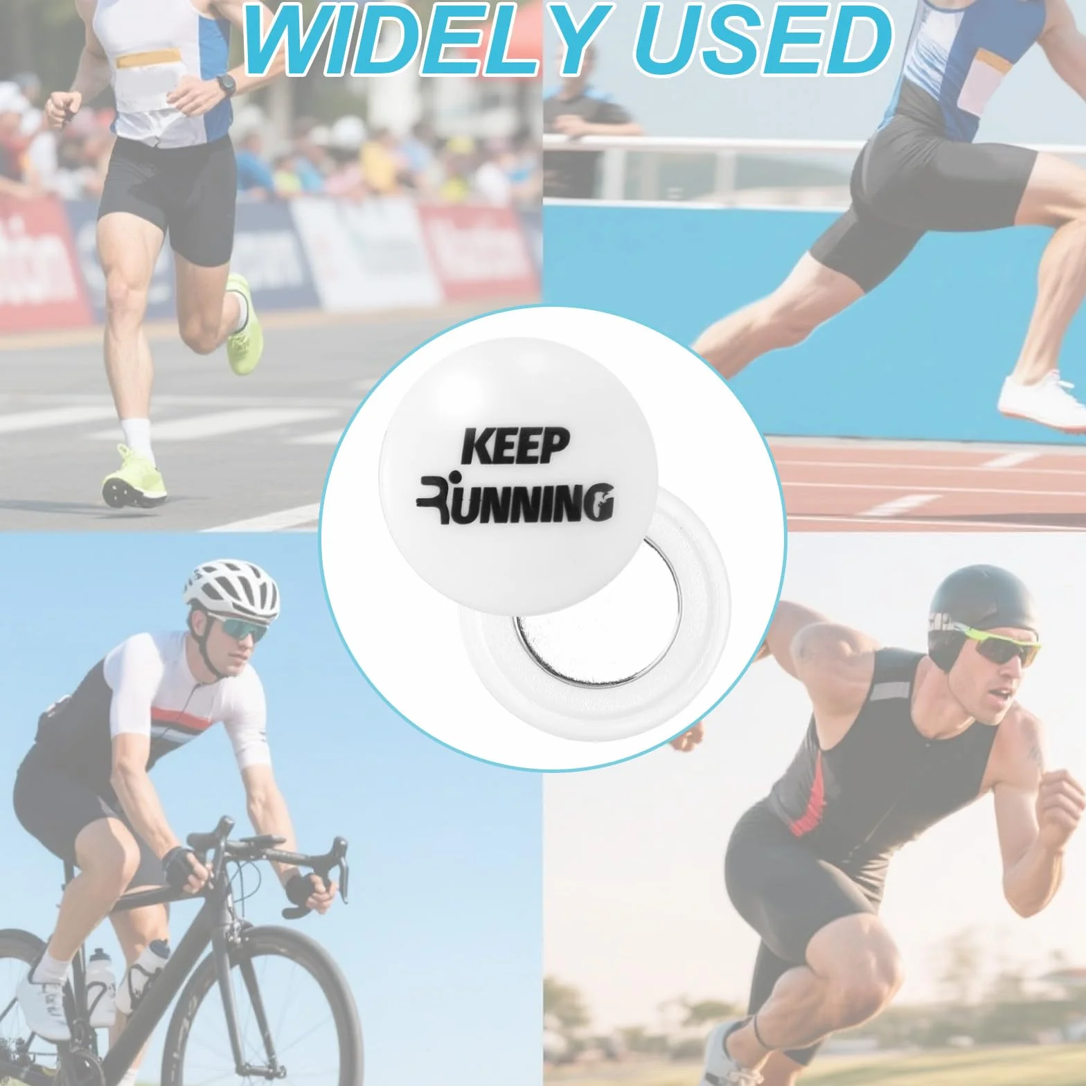 Clips Magnéticos para Dorsales Carrera Tinoaly 4 Pares Imanes Fijación Corredores
